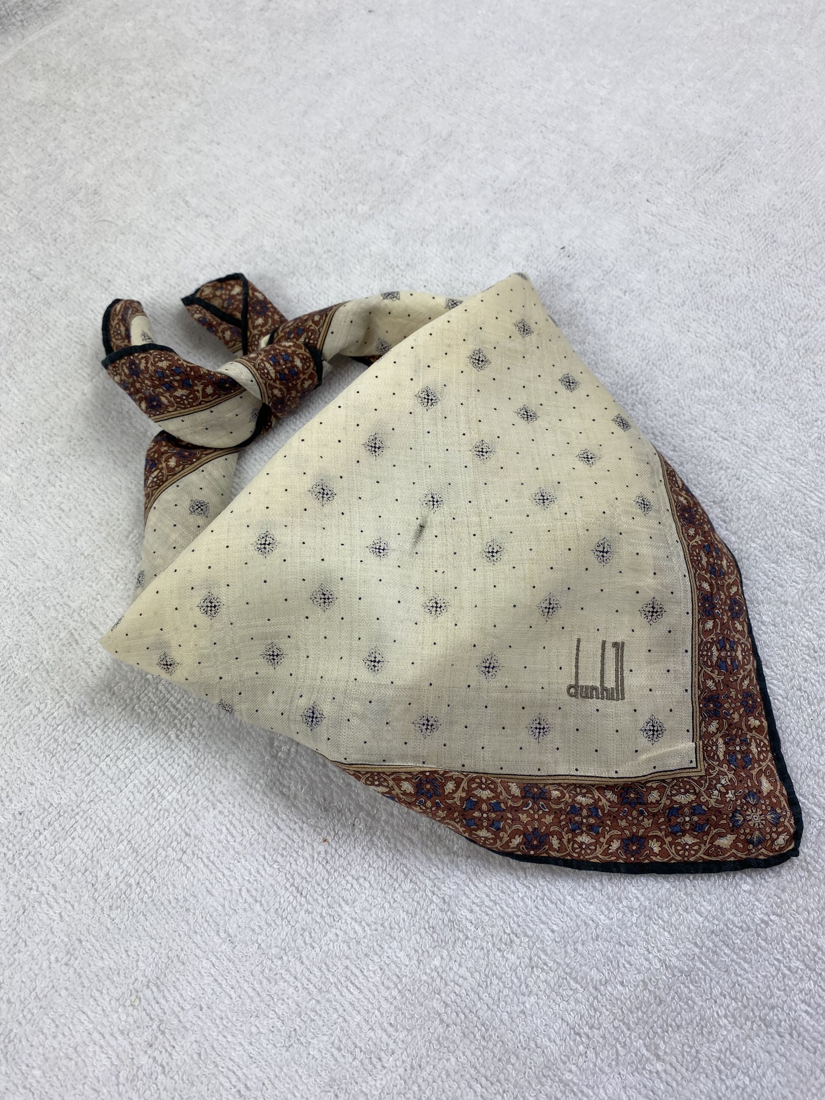 Alfred Dunhill × Vintage Alfred Dunhill Handkerchief / Bandana / Neckerchief Size ONE SIZE - 2 Thumbnail