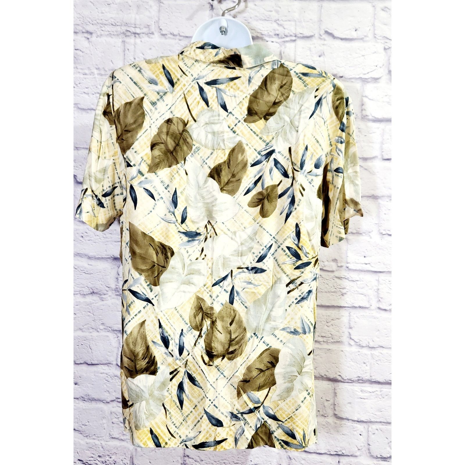 Other Vintage Teddi Cream Green Blue Yellow Floral Button Medium Size M / US 6-8 / IT 42-44 - 3 Thumbnail