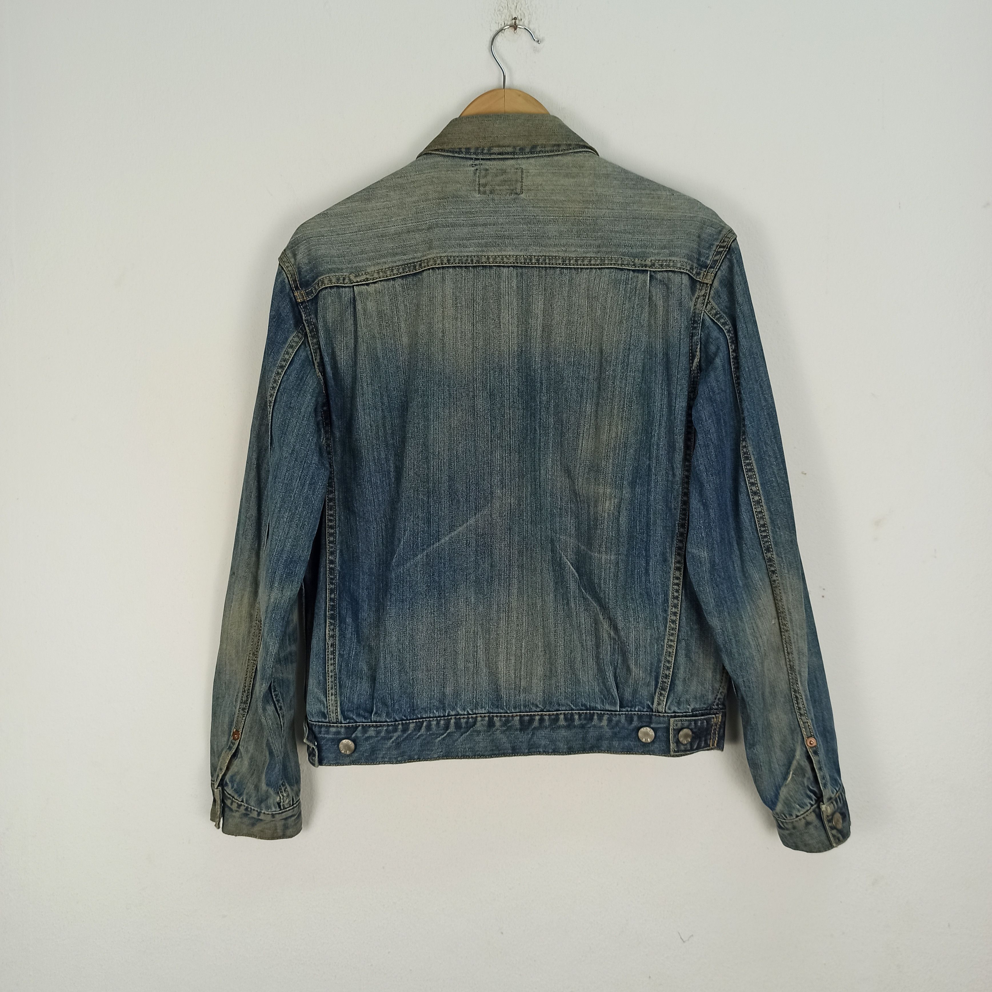 Indigo 🔥STEALS🔥 Rare Indigo Original Made Jacket Jeans Distressed Size US M / EU 48-50 / 2 - 7 Thumbnail