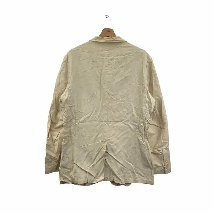 Henry Cotton's Vintage HENRY COTTONS UK Boro Distress Design Blazer Coat Size US L / EU 52-54 / 3 - 3 Thumbnail