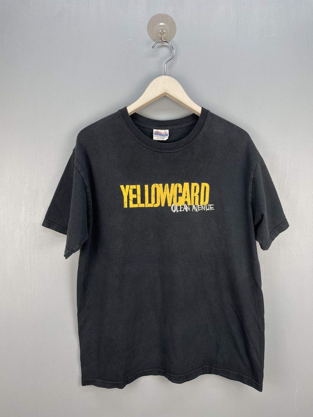 image of Band Tees x Vintage Y2K Yellowcard Ocean Avenue Punk Rock Band T Shirt in Black, Men's (Size Medium