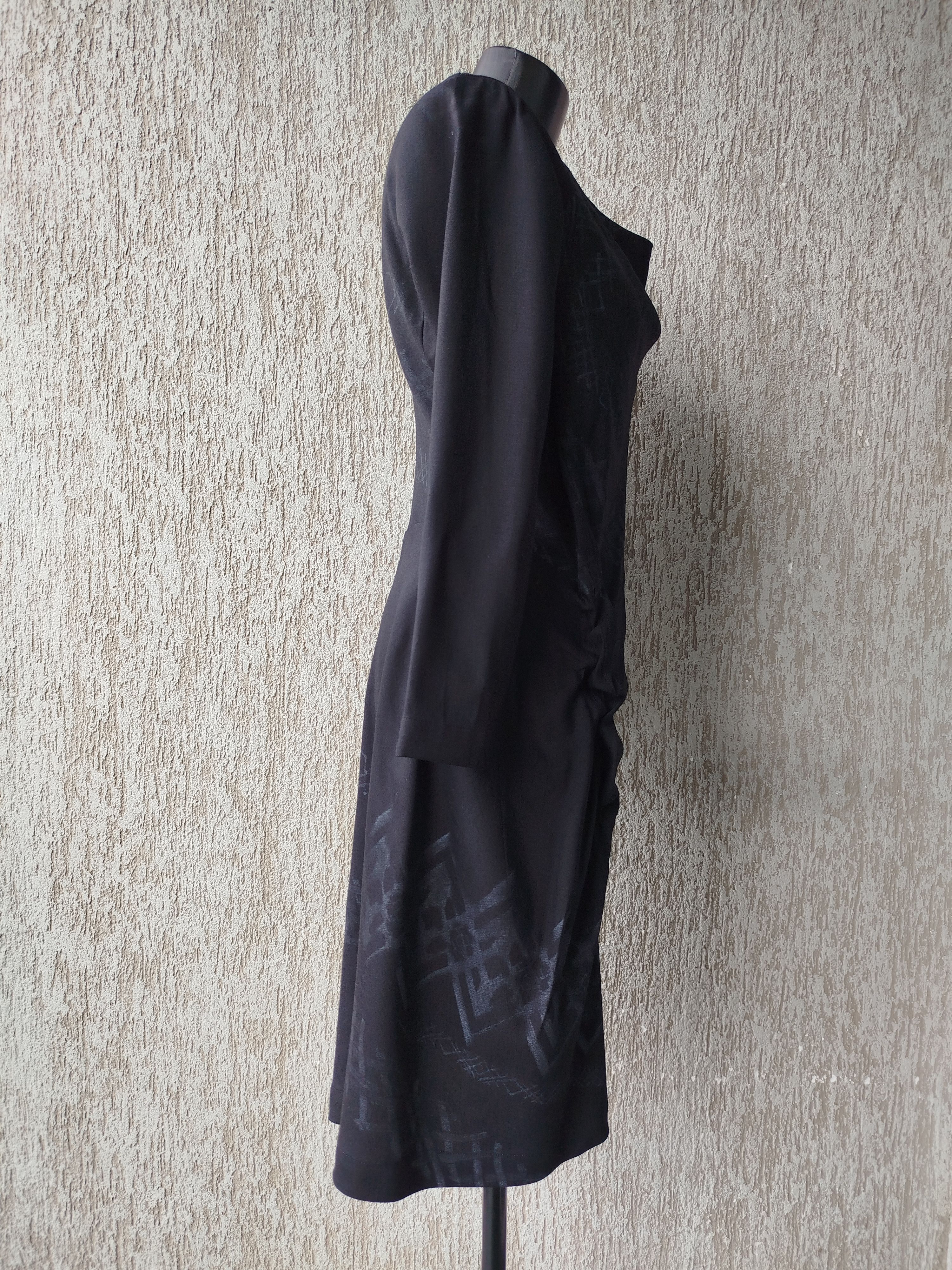 Marithe + Francois Girbaud Girbaud Dress Long Sleeve Draped Wool Vintage Size L / US 10 / IT 46 - 8 Thumbnail