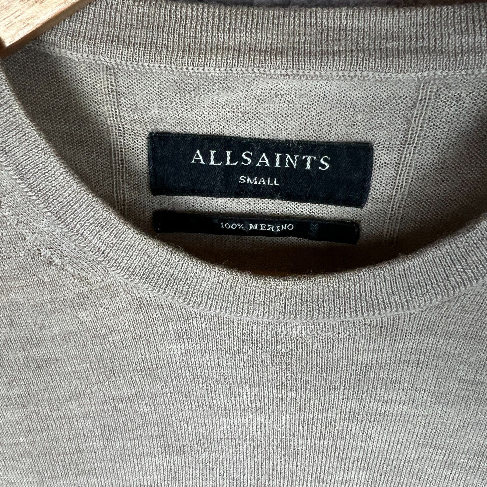 Allsaints Allsaints Sweater Men's Size S Beige Long Sleeve ` Size US S / EU 44-46 / 1 - 6 Thumbnail