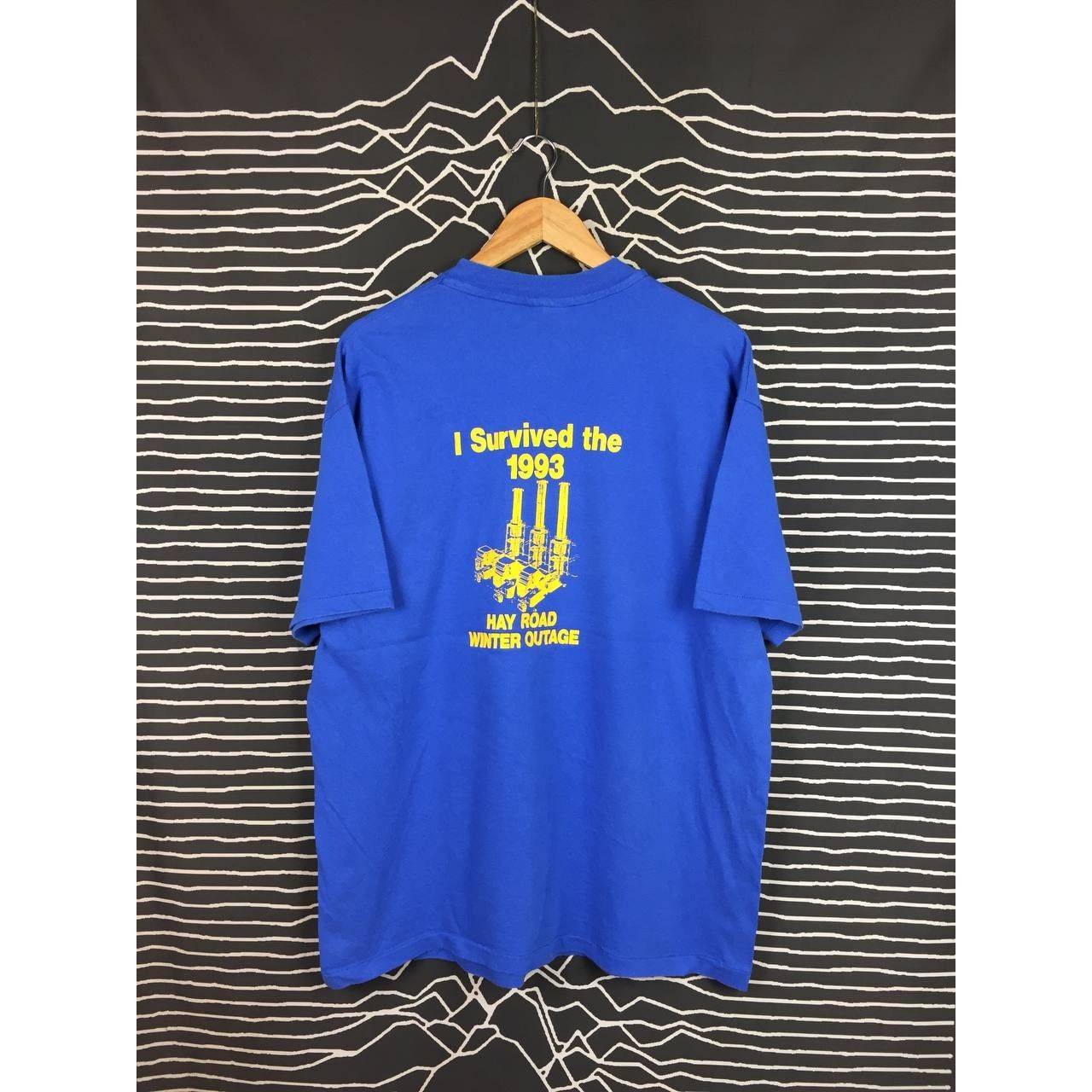 Hanes × Vintage Vtg 90s Delmarva Power I Survived Hay Road Winter Outage Tee Size US XL / EU 56 / 4 - 2 Thumbnail