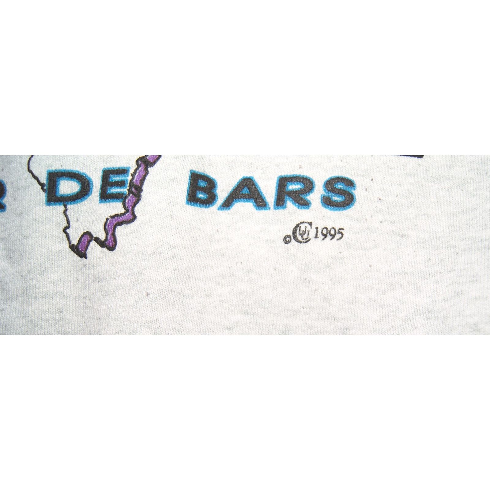 Fruit Of The Loom VTG Best Of Bars Of ILLINOIS Tour Gray XL Sweatshirt Road Size US XL / EU 56 / 4 - 4 Thumbnail