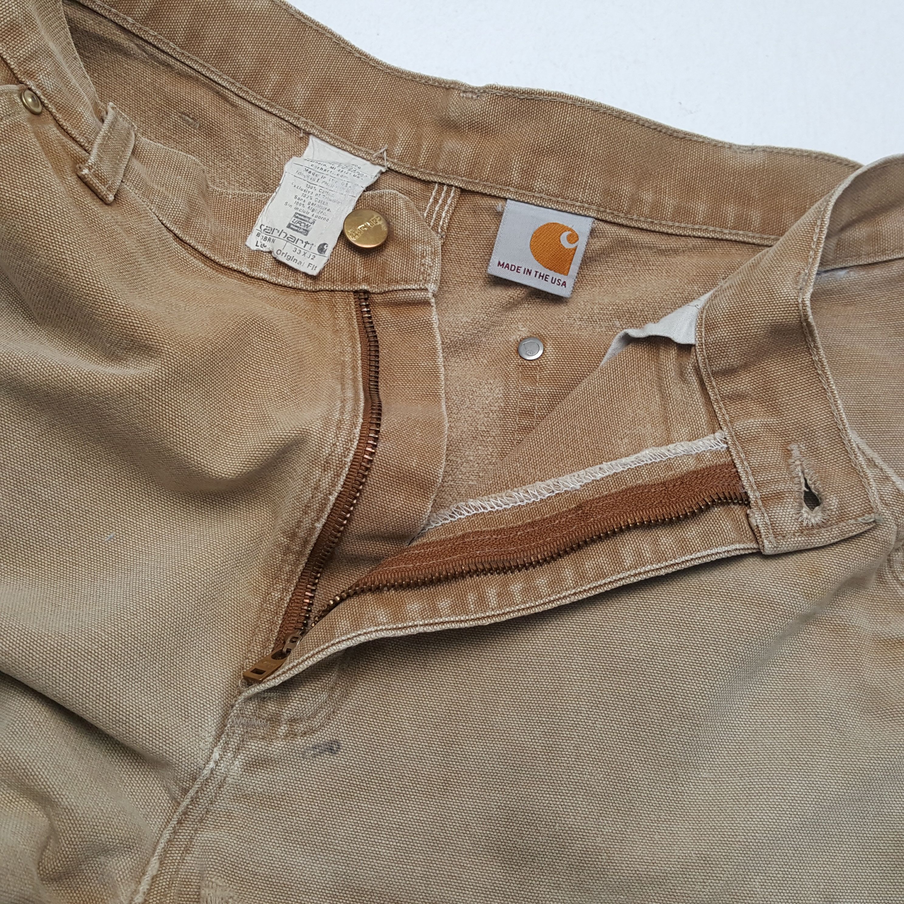 Carhartt × Vintage CARHARTT Workwear Style Carpenter Pants Distressed Size US 32 / EU 48 - 12 Thumbnail