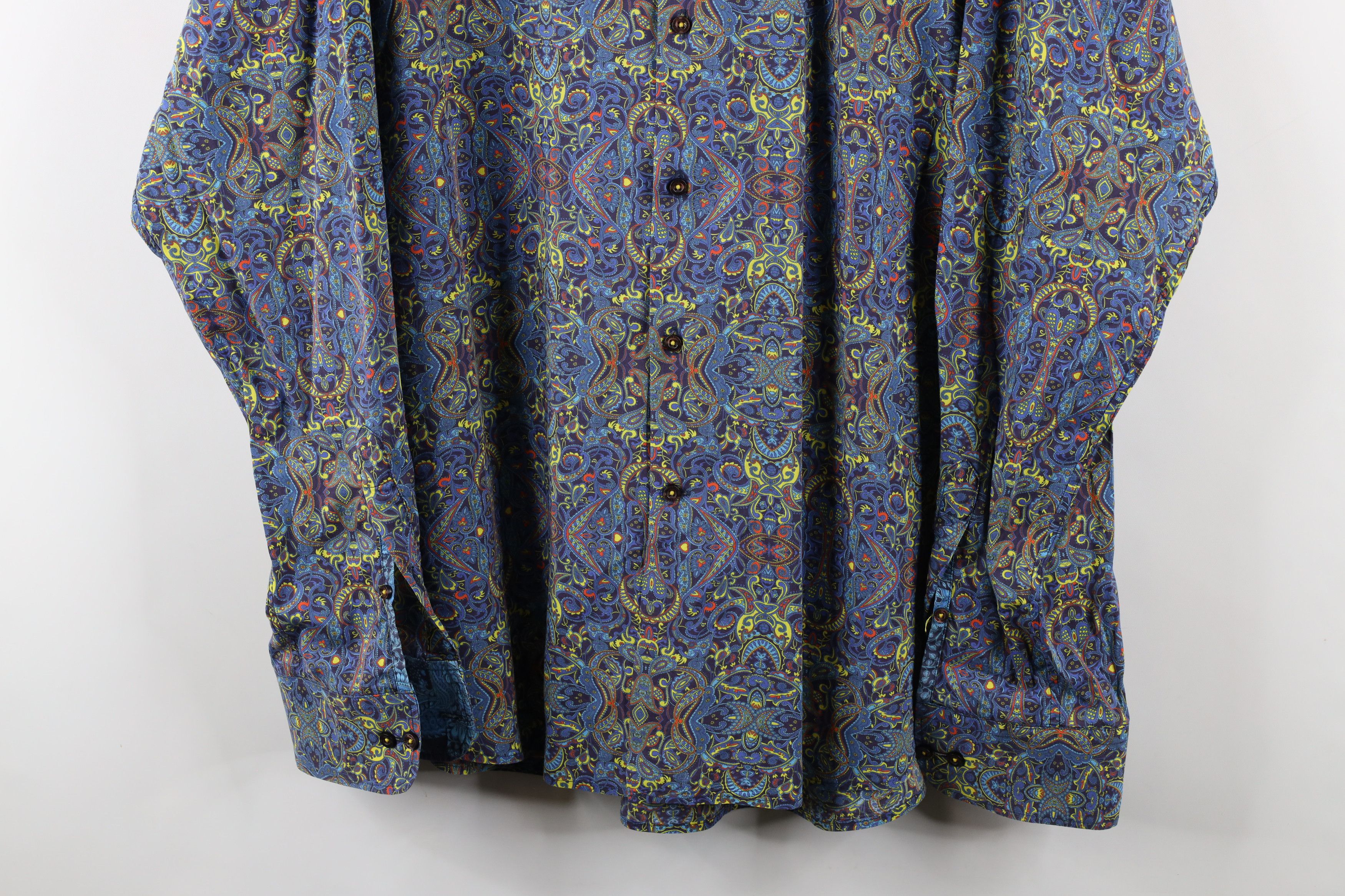 Vintage David Smith Australia Geometric Flip Cuff Button Shirt Size US XXL / EU 58 / 5 - 3 Thumbnail