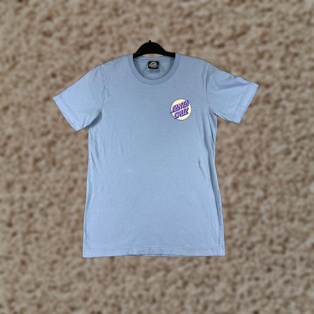 Vintage Santa Cruz Shirt Mens Small Blue Short Sleeve Crew Neck Logo Skate 90s California Mens TS Shirt Size US S / EU 44-46 / 1 - 1 Thumbnail