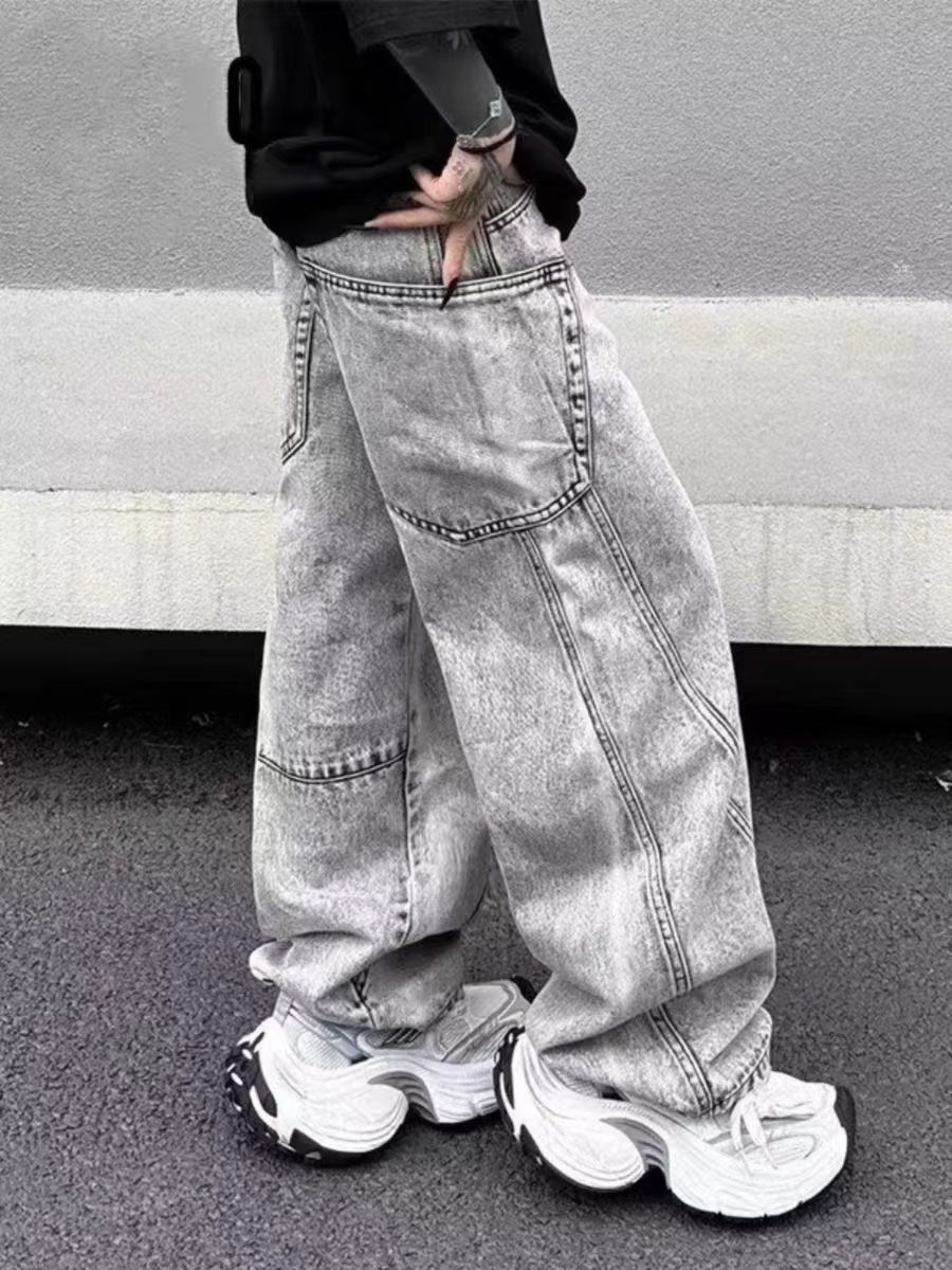 Japanese Brand × Jean Vintage Washed Straight Leg Loose Casual Jeans Size US 33 - 4 Thumbnail