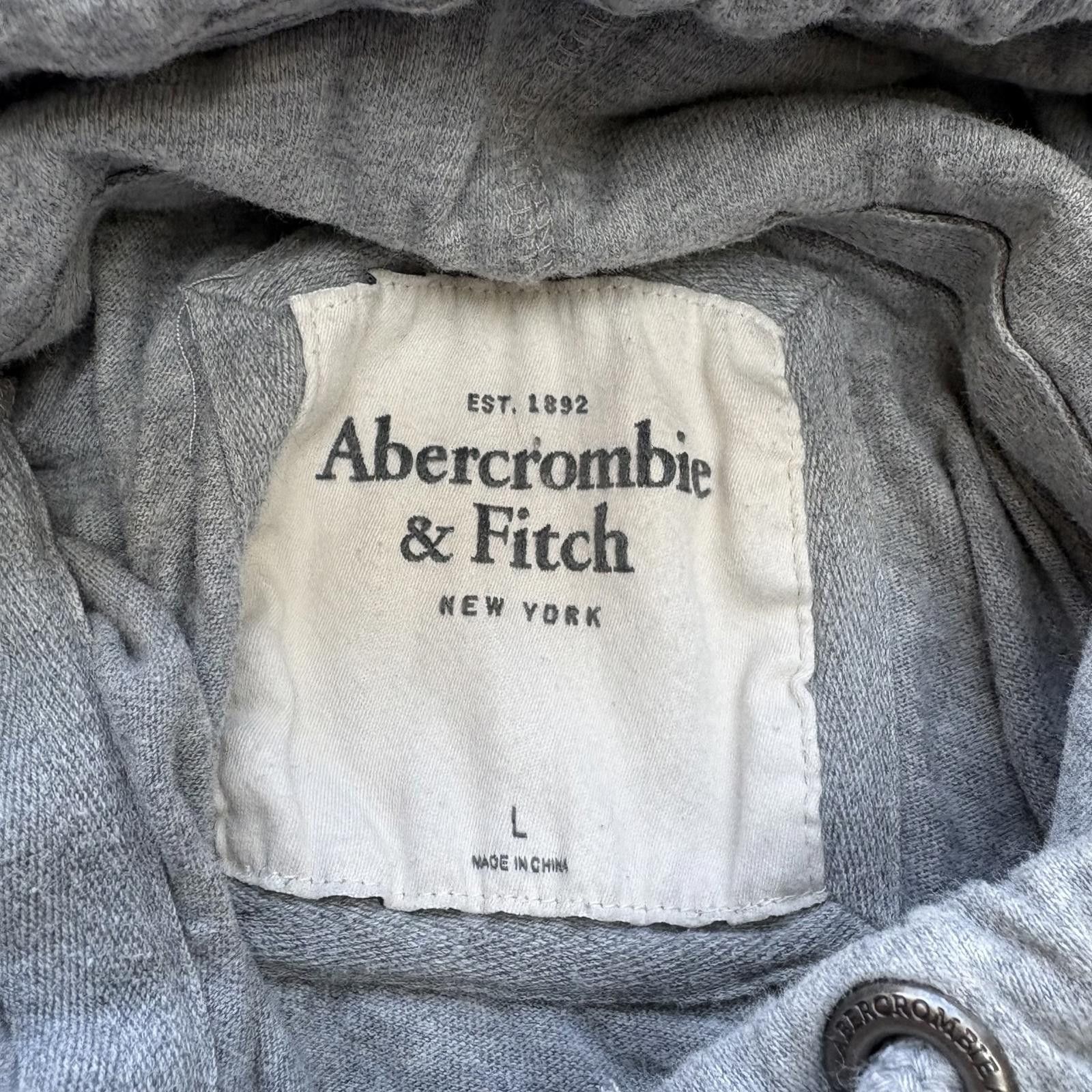 Abercrombie & Fitch Vintage Y2K Abercrombie & Fitch Lightweight Henley Hoodie Size L / US 10 / IT 46 - 3 Thumbnail