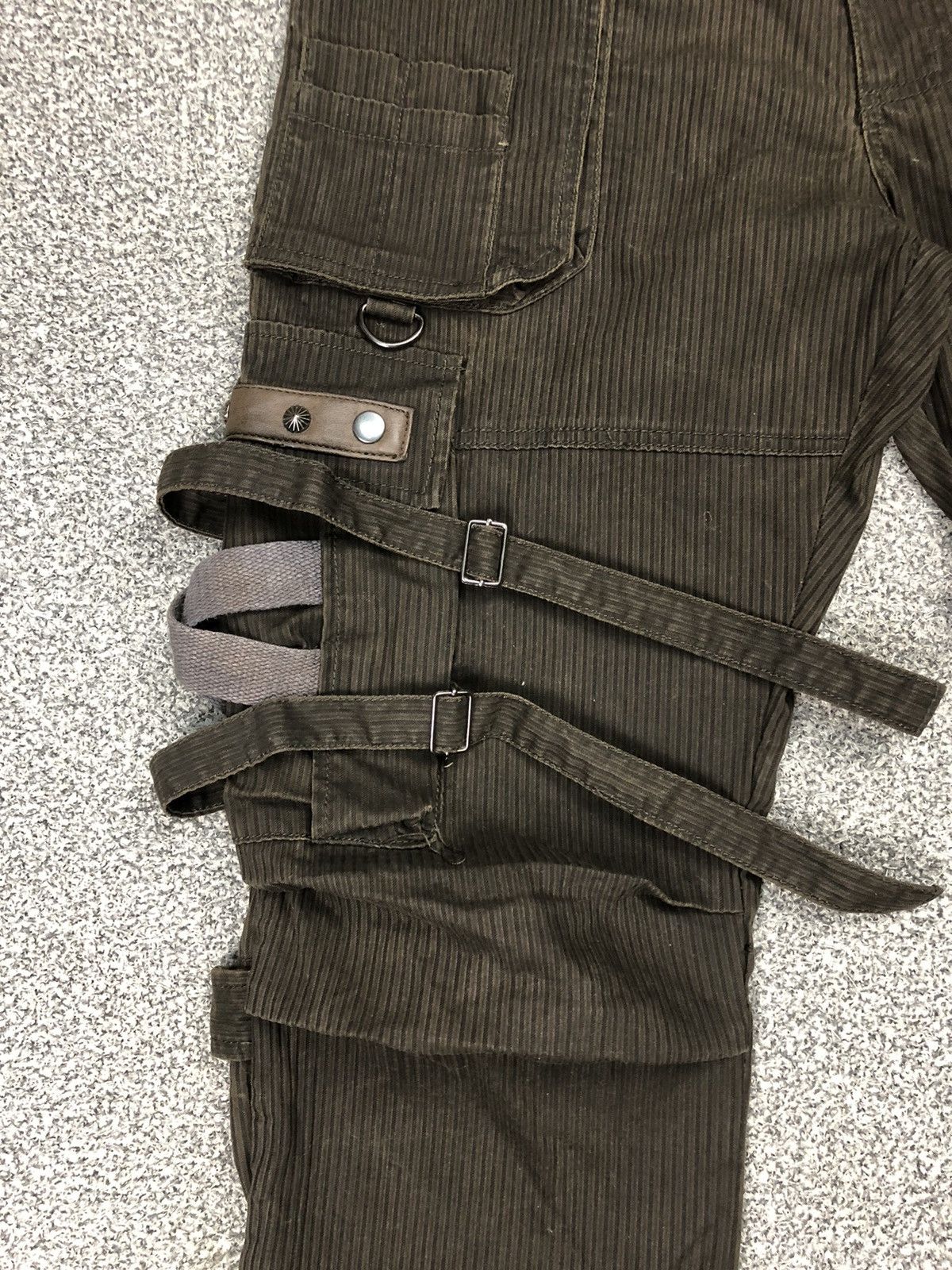 Japanese Brand Vintage Crazy Street Republic Punk Bondage Cargopants Size US 36 / EU 52 - 5 Thumbnail