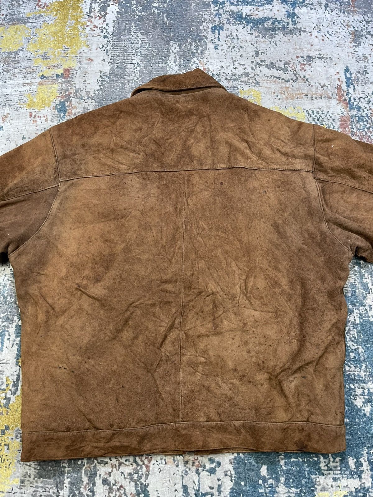Genuine Leather Vintage Ashville Suede Leather Biker Jackets Size US L / EU 52-54 / 3 - 4 Thumbnail