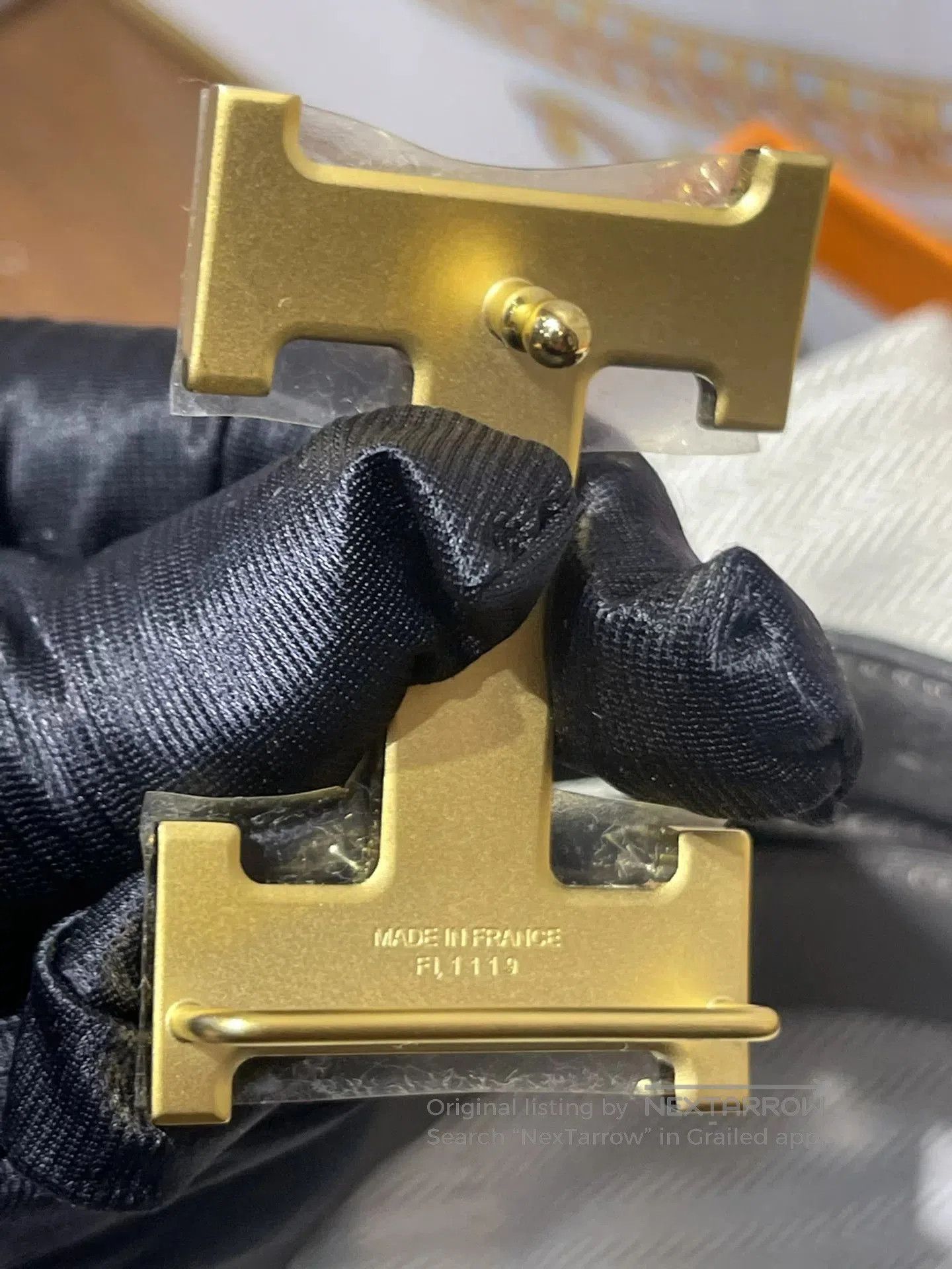 Hermes Hermes Men's Black Double. Size ONE SIZE - 5 Thumbnail