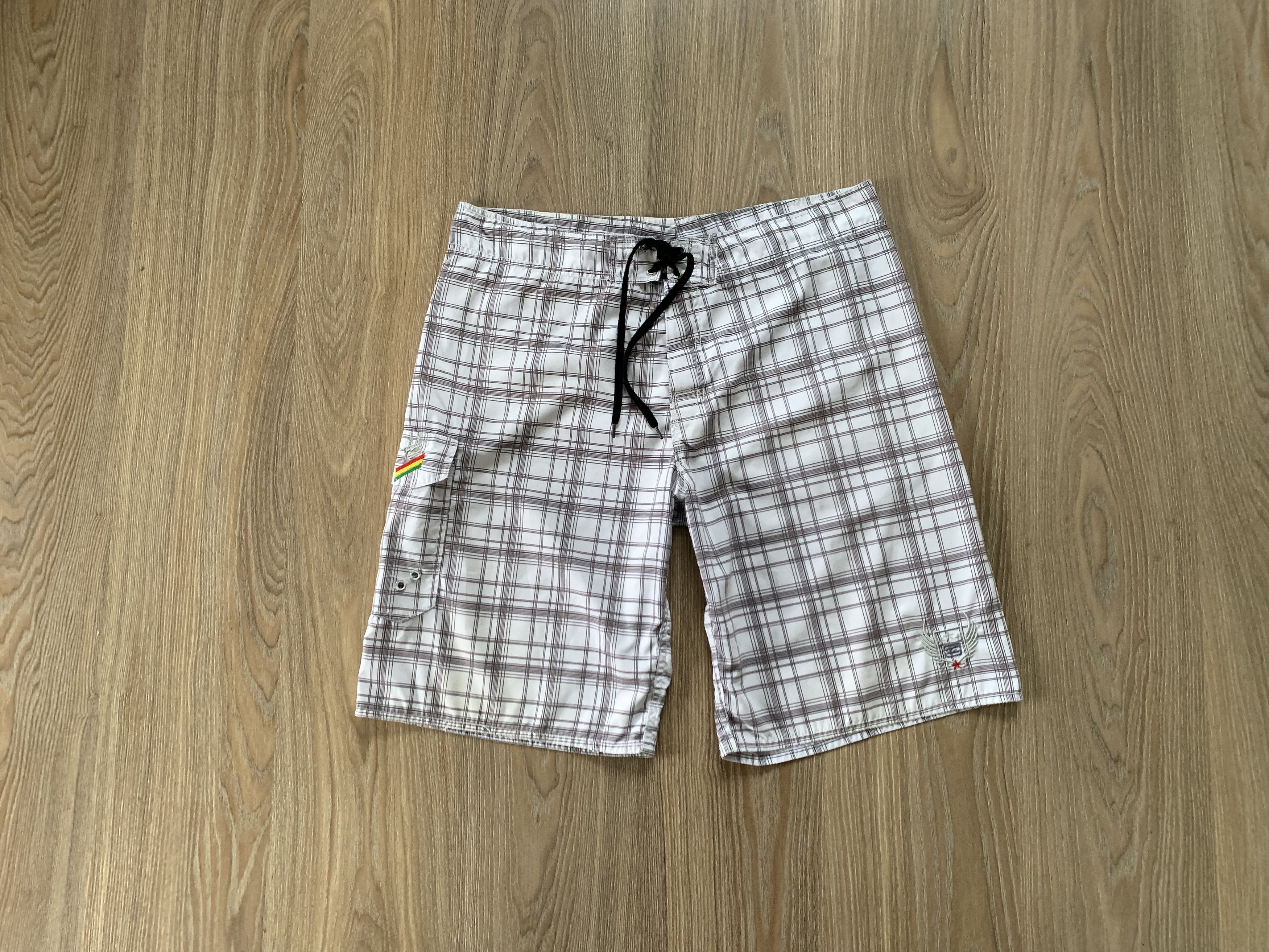 Billabong × Vintage Rare Vintage Billabong Men's Plaid Swim Shorts Size US 38 / EU 54 - 1 Thumbnail