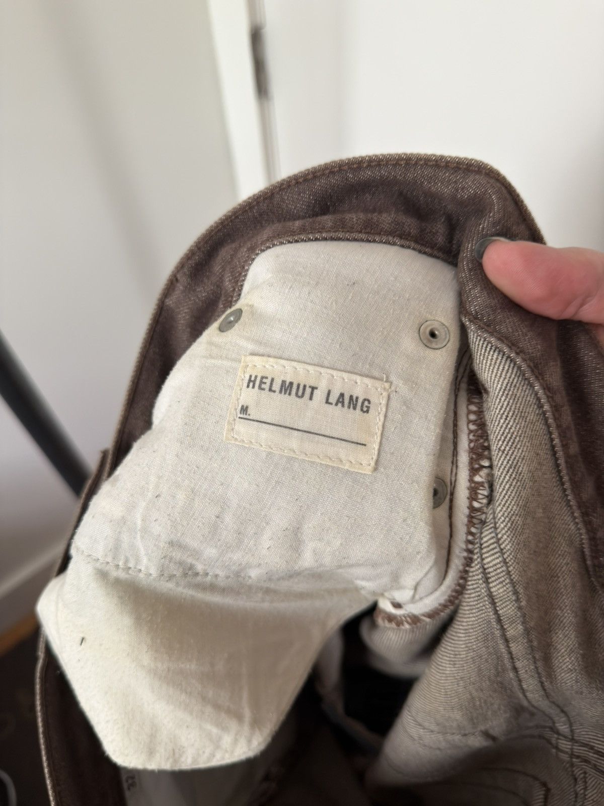Helmut Lang ‘00s Brown Bootcut Denim Size US 32 / EU 48 - 4 Thumbnail