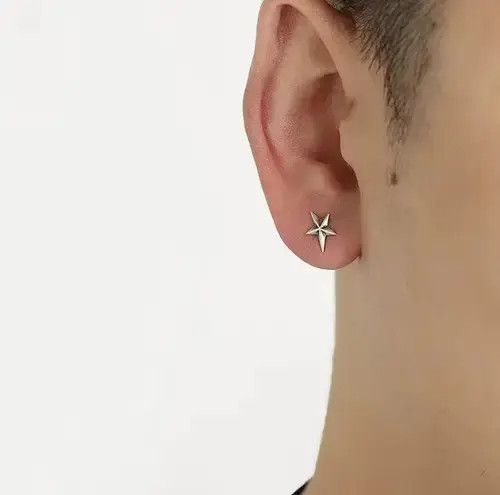 Other 💯925 silver Retro punk earrings Size ONE SIZE - 2 Thumbnail