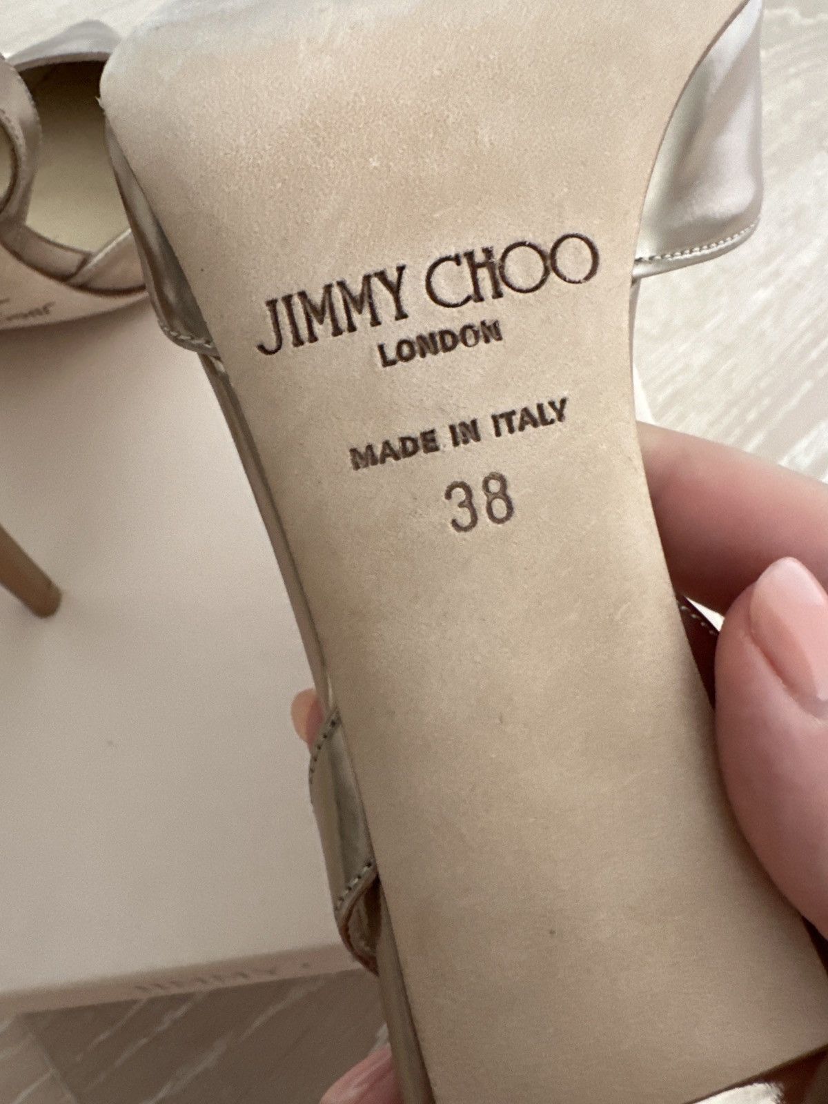 Jimmy Choo Jimmy Choo gold heels Size US 8 / IT 38 - 8 Thumbnail