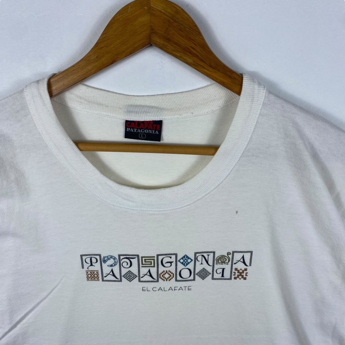 Patagonia Vintage 90's PATAGONIA El Calafate Graphic Tee Shirt Large Size US L / EU 52-54 / 3 - 2 Thumbnail
