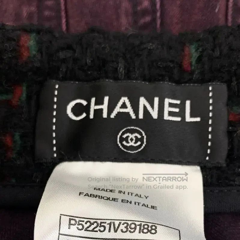 Chanel Chanel XS Dark Purple Cotton Women's Shorts . Size 22" - 5 Thumbnail