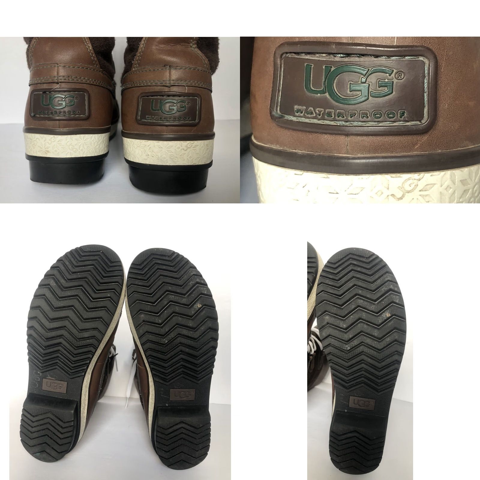 Ugg UGG Boot Women Brown Waterproof Lace Up 6 Size US 6 / IT 36 - 9 Thumbnail
