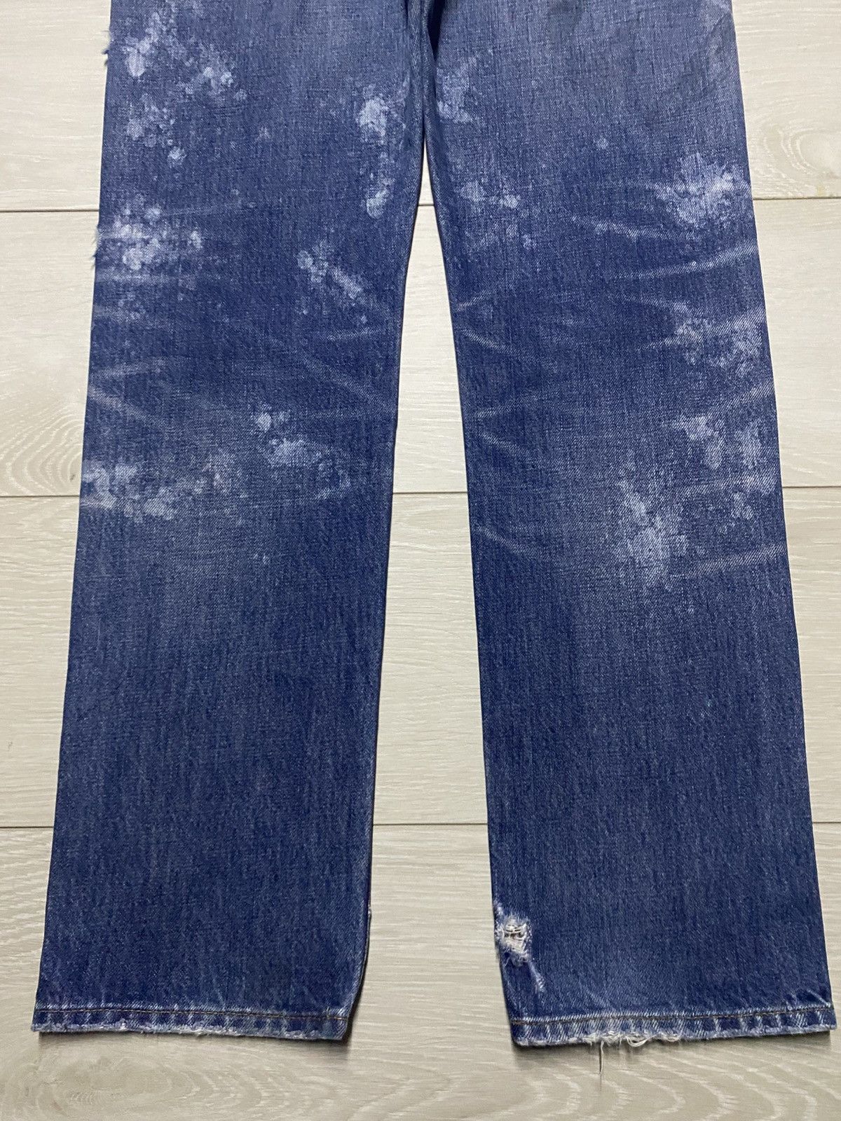 Japanese Brand Japanese Brand RnaSlang Bleach Splatter Slim Fit Jeans Size US 33 - 4 Thumbnail