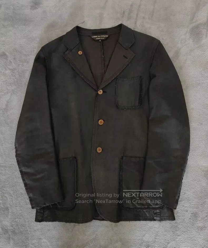 Comme des Garcons Comme des Garcons 02AW Leather Tear Coat. Size US S / EU 44-46 / 1 - 3 Thumbnail
