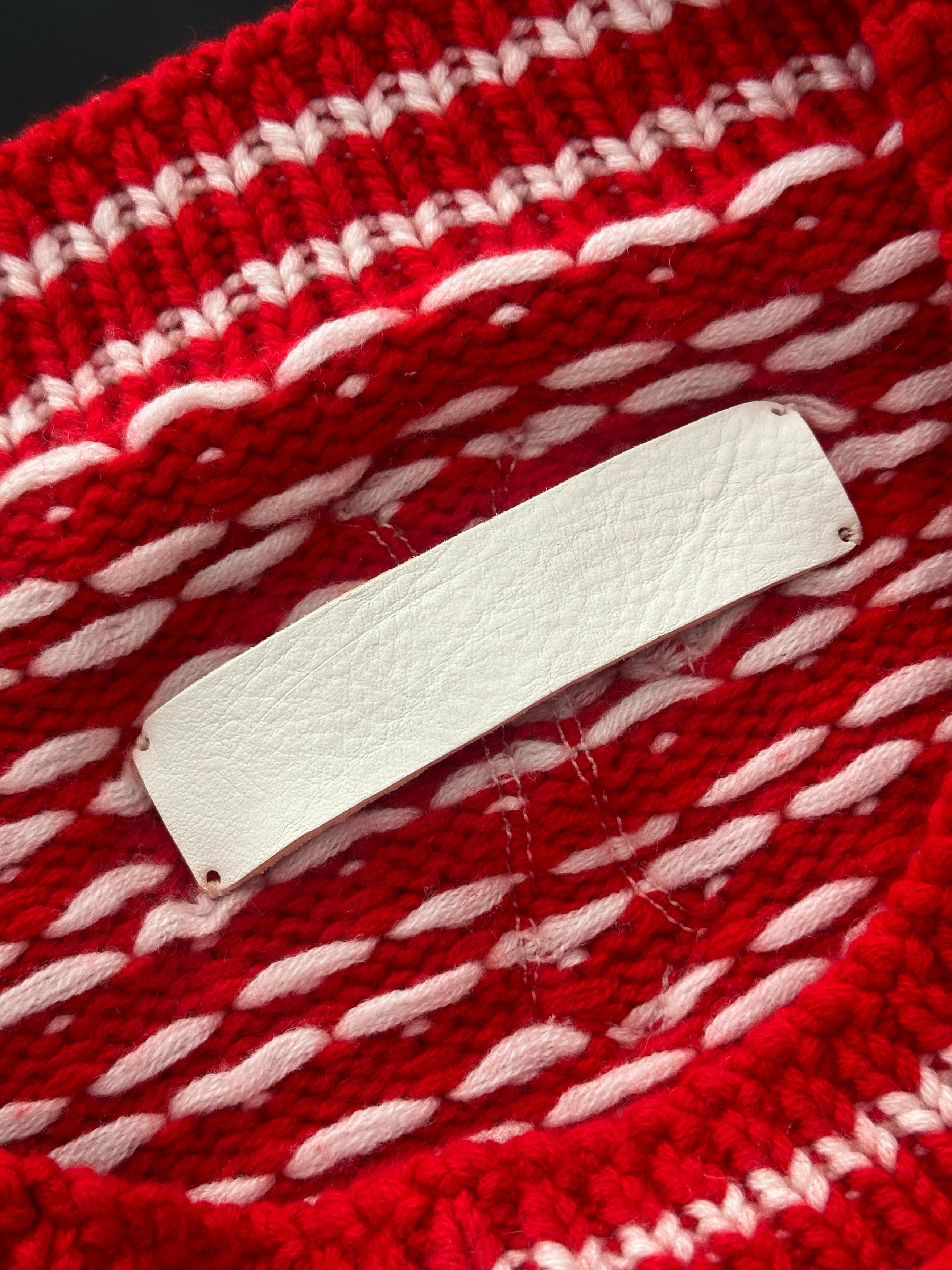 Chrome Hearts Chrome HeartsRED LEATHER PATCH CASHMERE SWEATER Size US M / EU 48-50 / 2 - 9 Thumbnail