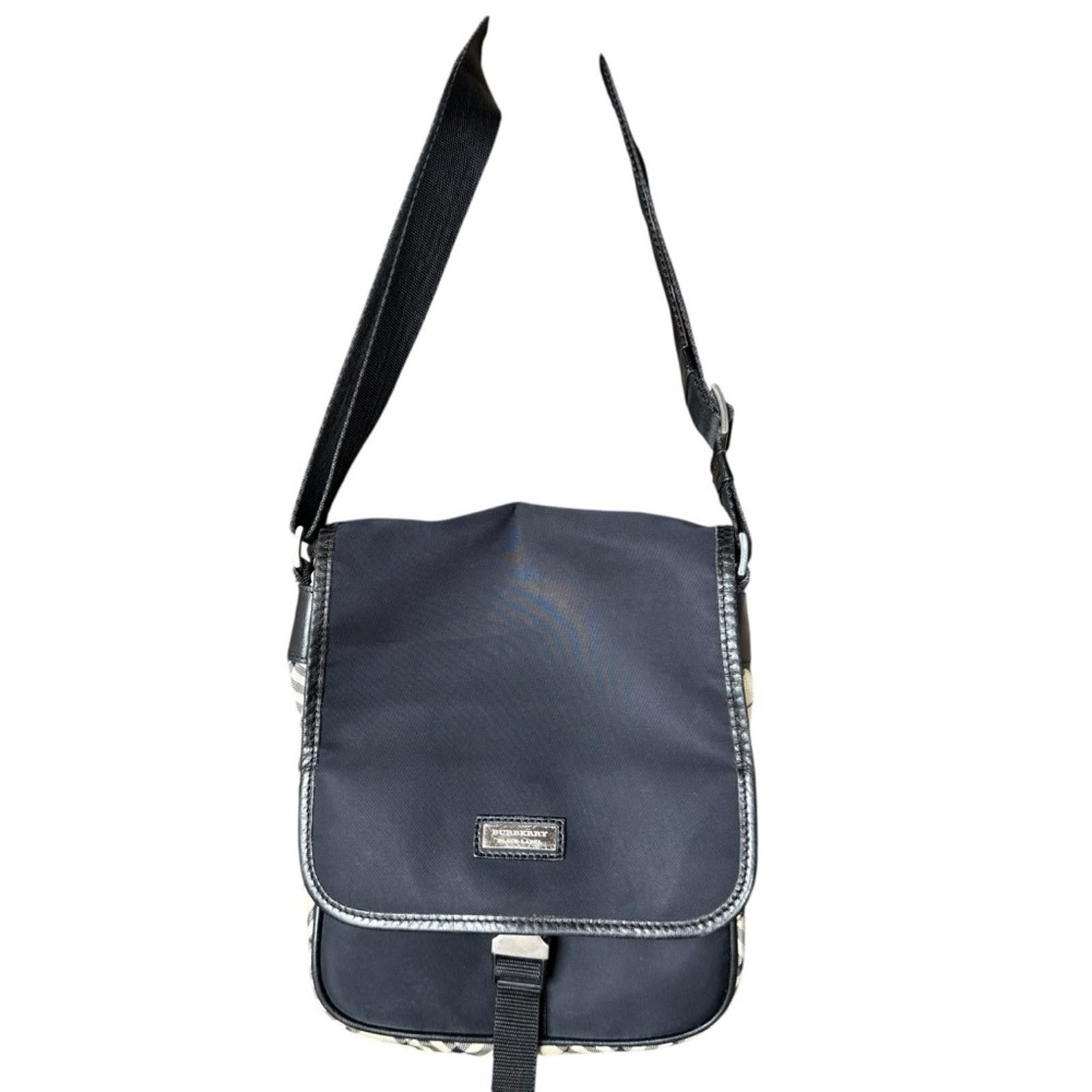 Burberry Burberry Nova Check Black Label Messenger Bag Size ONE SIZE - 1 Thumbnail