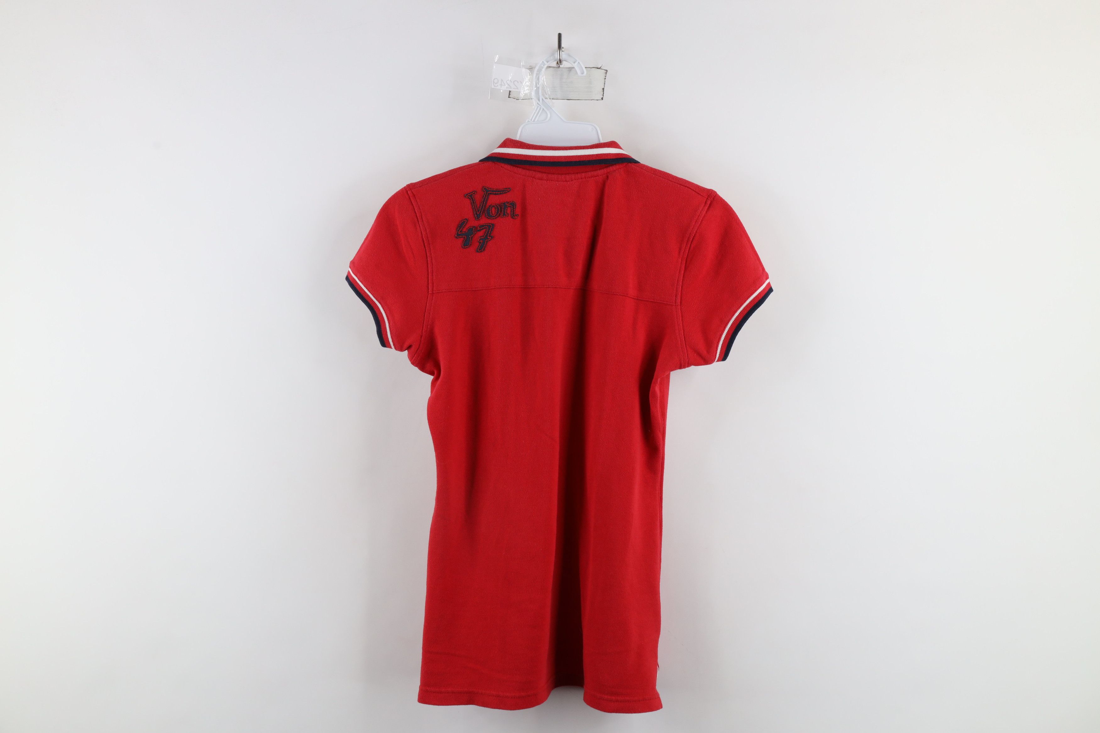 Vintage × Von Dutch Vintage Y2K Von Dutch Distressed Spell Collared Polo Shirt Size M / US 6-8 / IT 42-44 - 13 Thumbnail