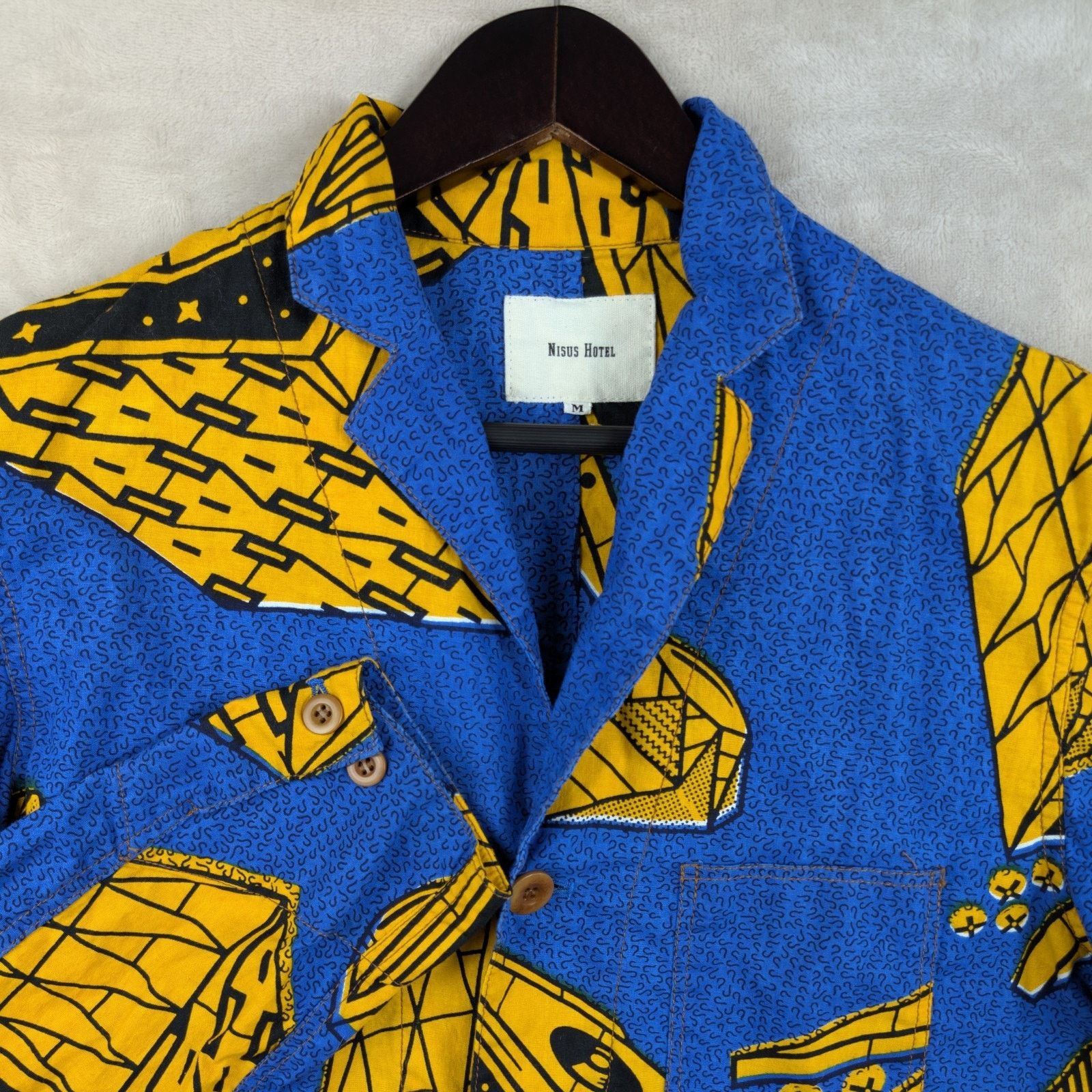 Other Nisus Hotel Japan African Wax DJ Turntable Print Shirt Size US M / EU 48-50 / 2 - 1 Thumbnail