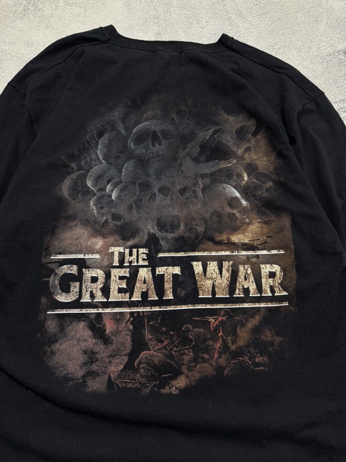 Fruit Of The Loom Vintage Y2k Sabaton Big Logo Print Size US XL / EU 56 / 4 - 4 Thumbnail