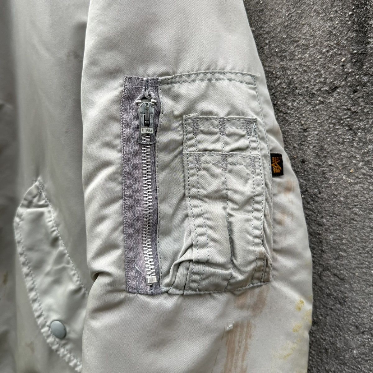 Alpha Industries VTG Alpha Industries Flyers Intermediate Ma-1 Bomber Jacket Size US XL / EU 56 / 4 - 8 Thumbnail