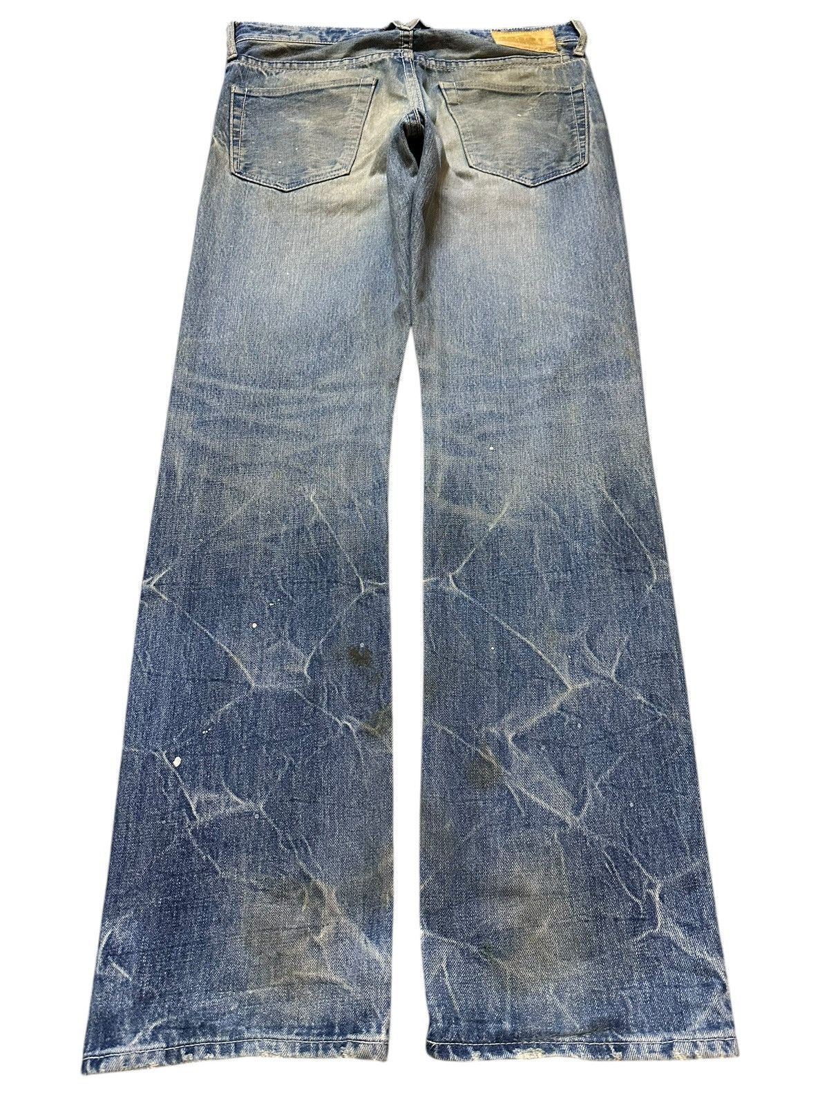 Japanese Brand Vintage Japanese Vanquish Mud Faded Wash Distressed Jeans Size US 32 / EU 48 - 2 Thumbnail