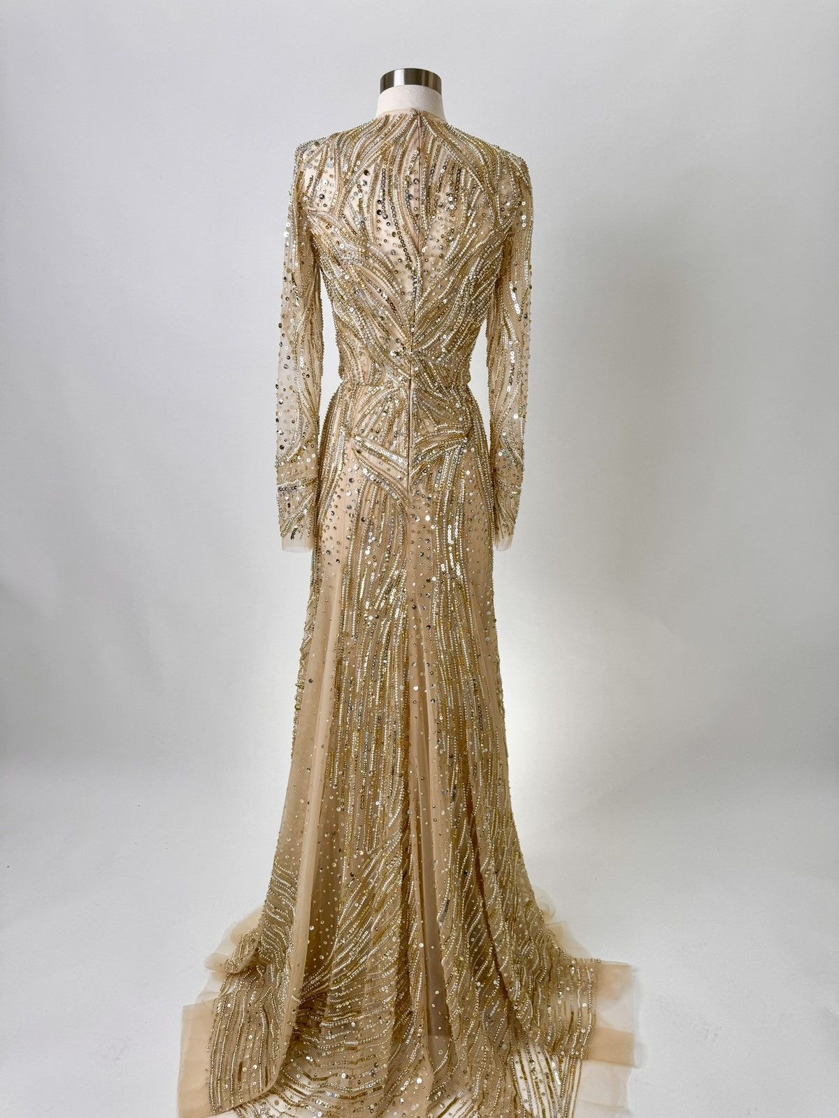 Other Brand New US 8 Anna Augusta Maxi Gold Evening Dress Size M / US 6-8 / IT 42-44 - 11 Thumbnail