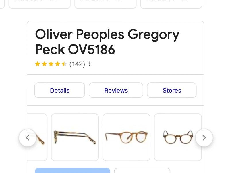 Oliver Peoples 45mm ~ Oliver Peoples GREGORY PECK OV5186 Optical Glasses Size ONE SIZE - 3 Thumbnail