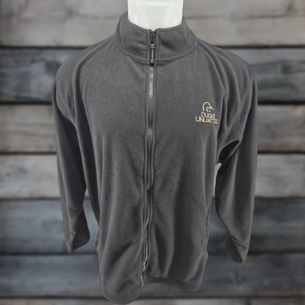 Vintage Ducks Unlimited Men's Fleece Jacket XL Black Full Zip Hunting Duck Size US XL / EU 56 / 4 - 1 Thumbnail