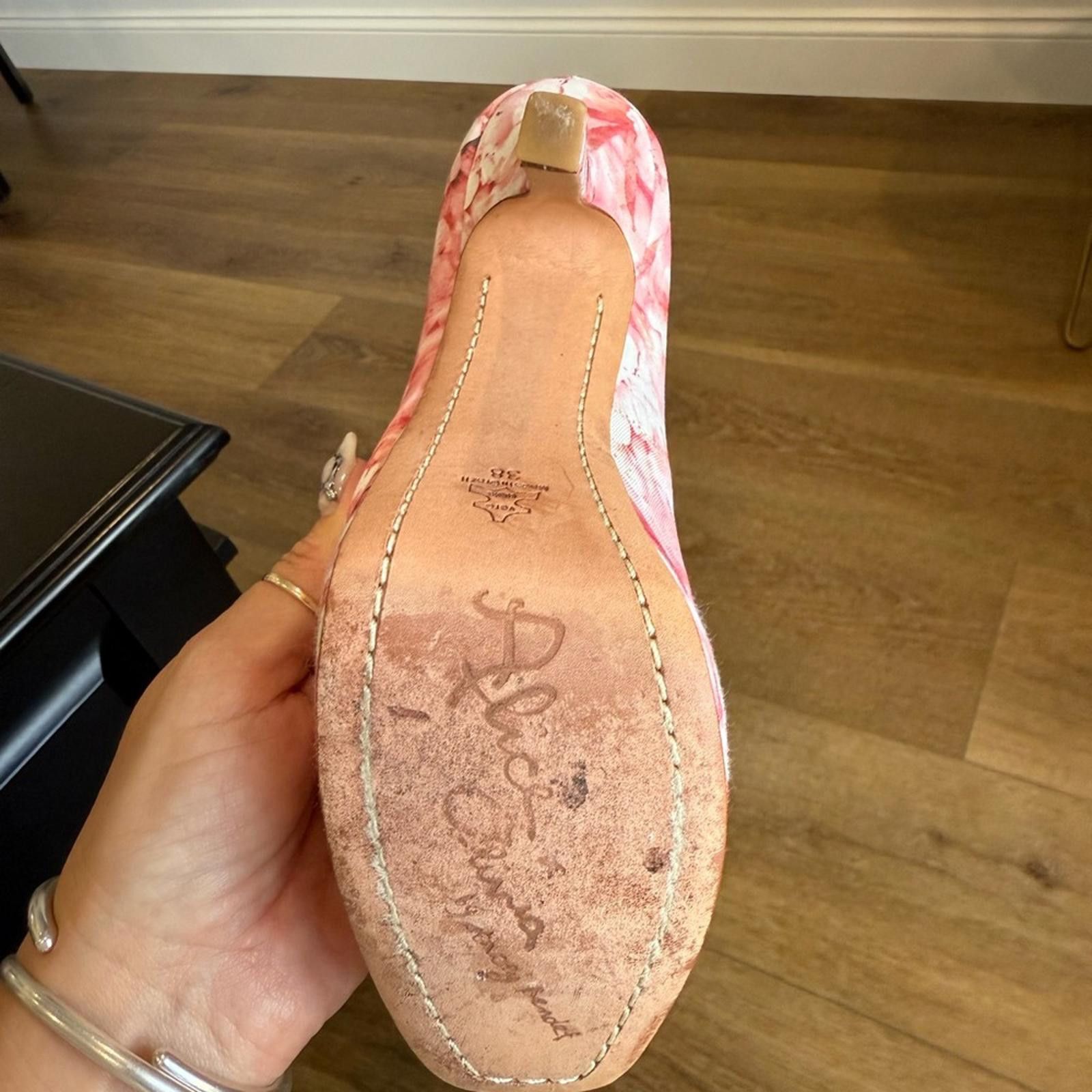 Other Alice + Olivia Pink Floral Heels Size US 8 / IT 38 - 4 Thumbnail