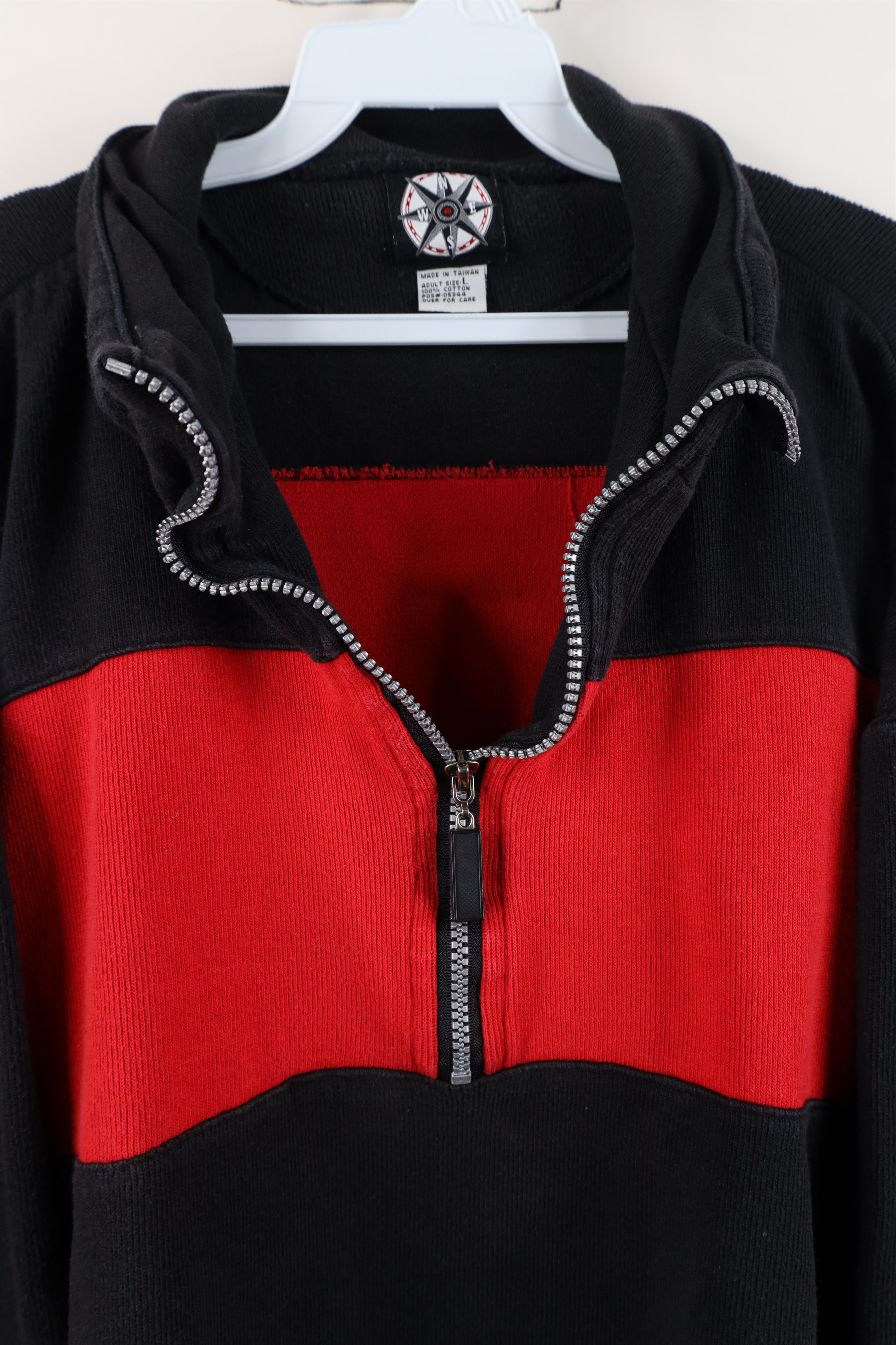 Marlboro Vintage 90s Marlboro Knit Boxy Fit Half Zip Pullover Sweater Size US L / EU 52-54 / 3 - 4 Thumbnail