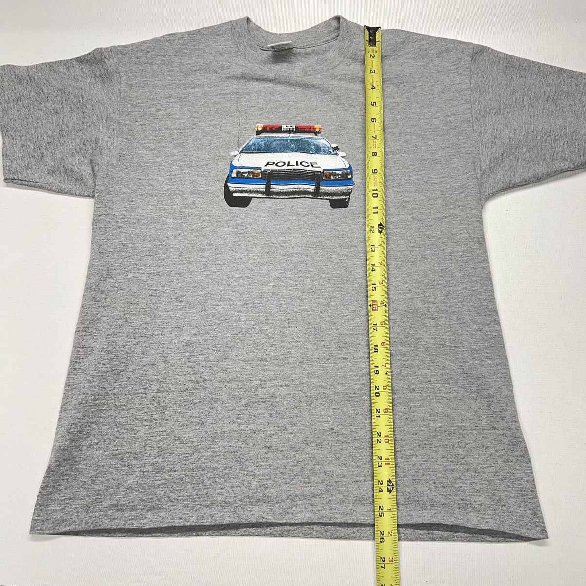 Anvil × Vintage VTG Police Car Tee Shirt Anvil Single Stitch Double Sided Size US L / EU 52-54 / 3 - 14 Thumbnail