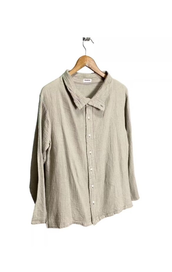 Issey Miyake Plantation by Issey Miyake shawn collar button up Size US M / EU 48-50 / 2 - 1 Thumbnail
