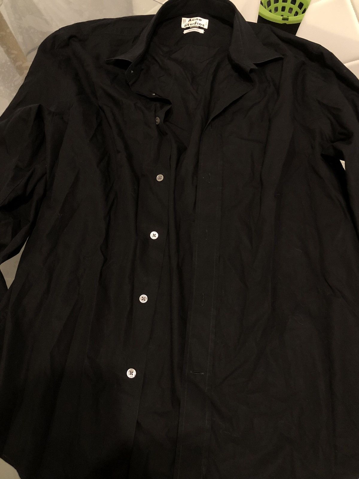 Acne Studios Black Acne Studios Shirt Size US L / EU 52-54 / 3 - 2 Thumbnail