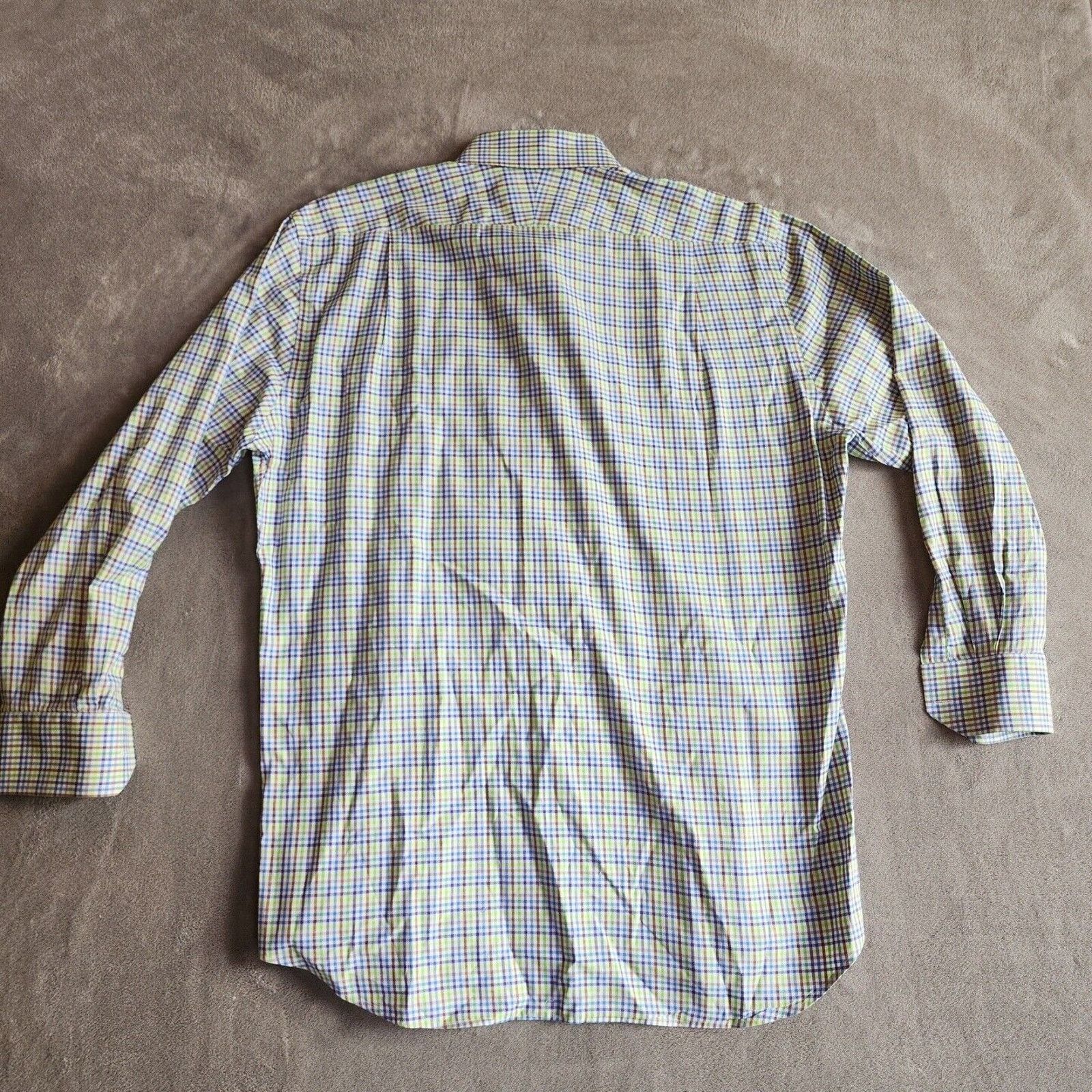 Peter Millar Peter Millar Mens Button Up LS Golf Polo Shirt Plaid LG Size US L / EU 52-54 / 3 - 9 Thumbnail