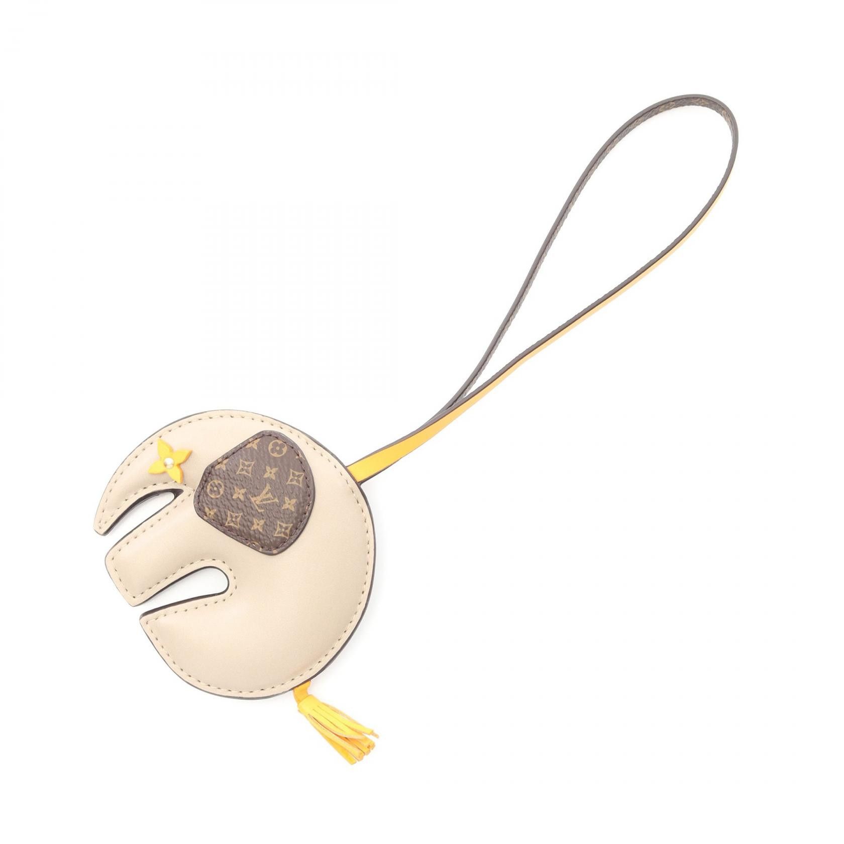 Louis Vuitton Louis Vuitton LV Elephant Tope Leather PVC Charm Canvas Charm M02384