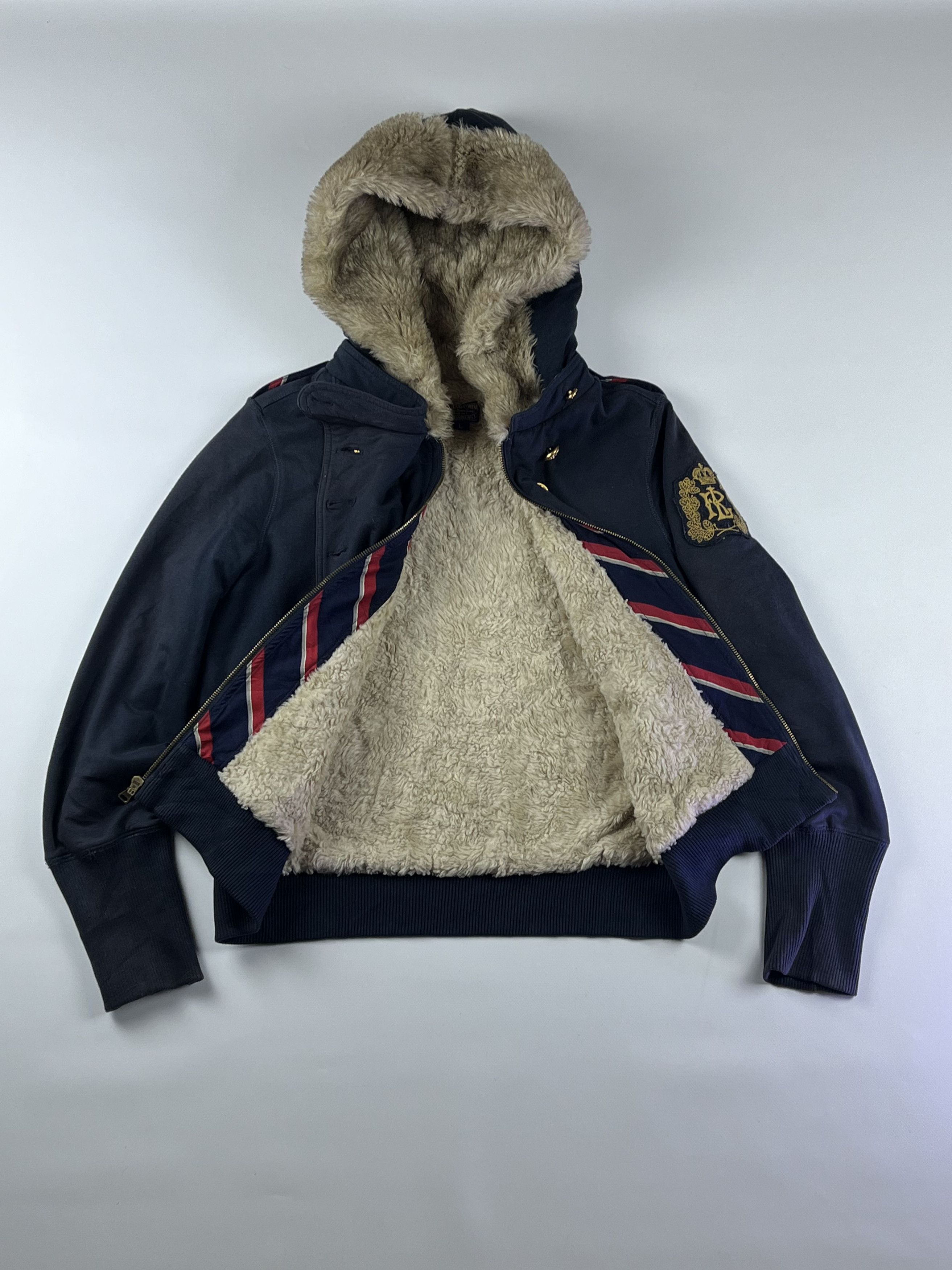 Polo Ralph Lauren × Ralph Lauren FAUX FUR Polo Jeans Ralph Lauren LGB Style Jacket Size L / US 10 / IT 46 - 2 Thumbnail