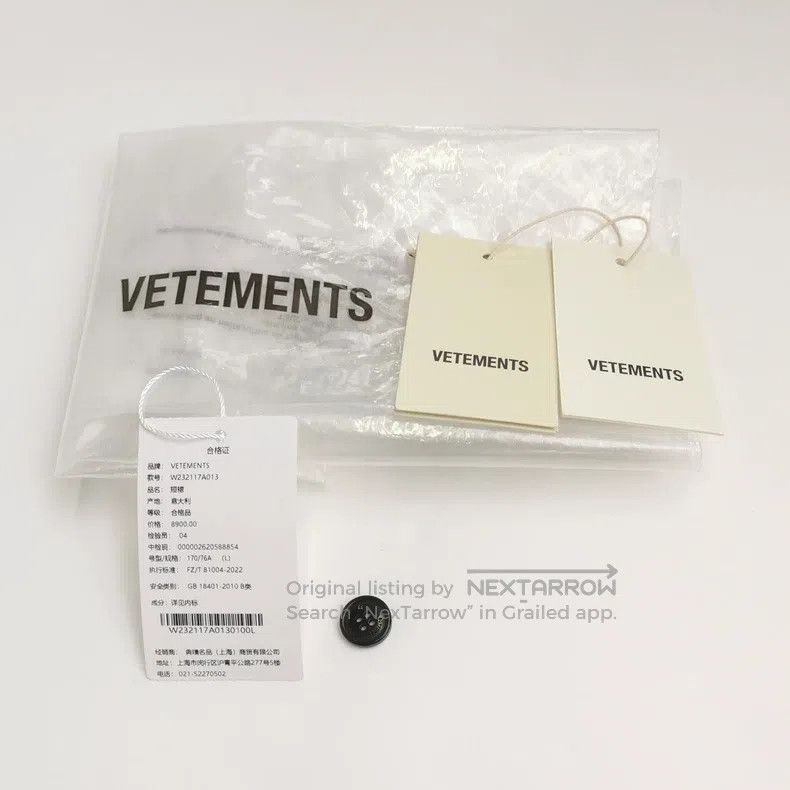 Vetements Vetements size L Wool blend color-block stripe letter logo Size 26" / US 2 / IT 38 - 5 Thumbnail