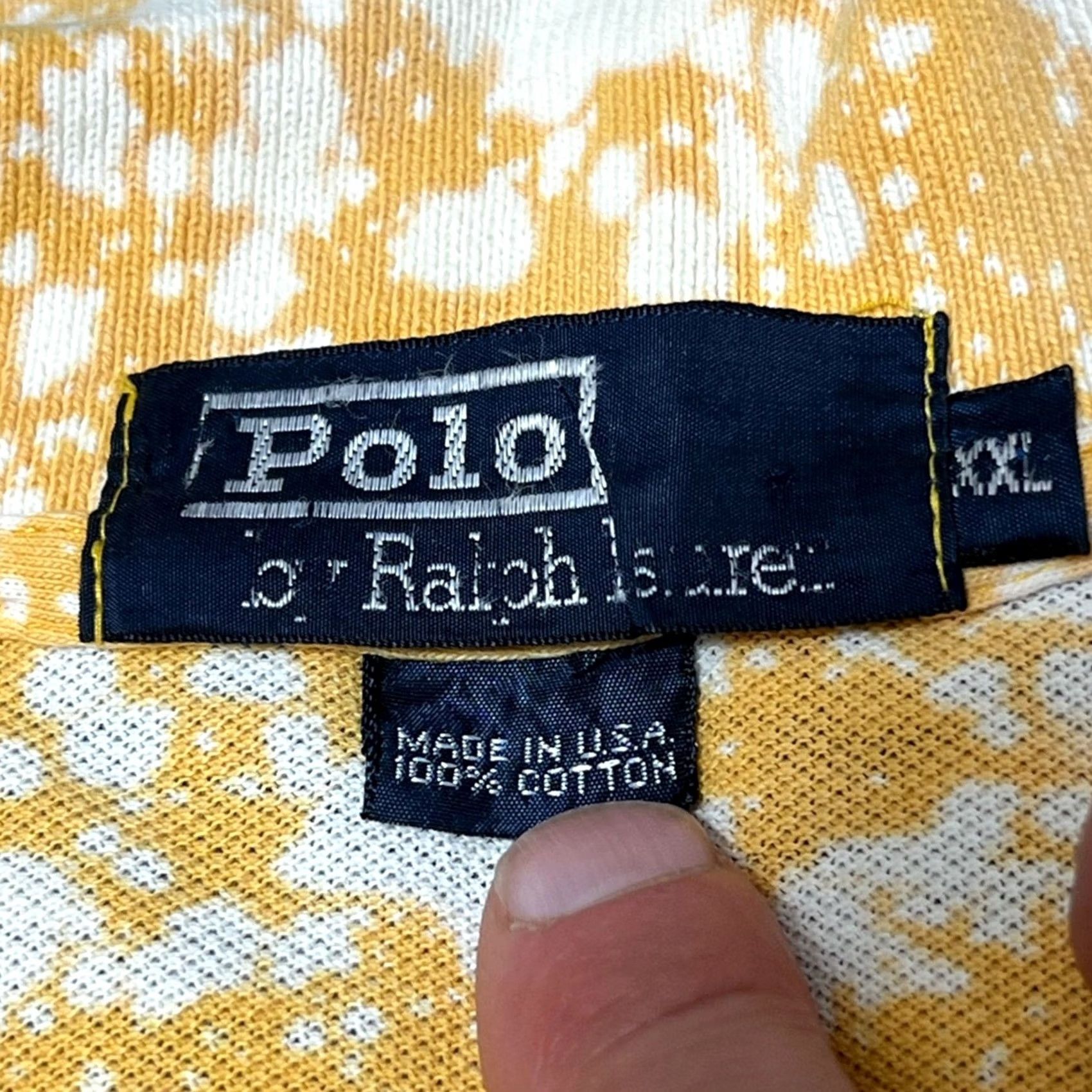 Polo Ralph Lauren VINTAGE Polo Ralph Lauren Polo Shirt 2XL Gold Made In USA 90s Mens Shirt Size US XXL / EU 58 / 5 - 4 Thumbnail