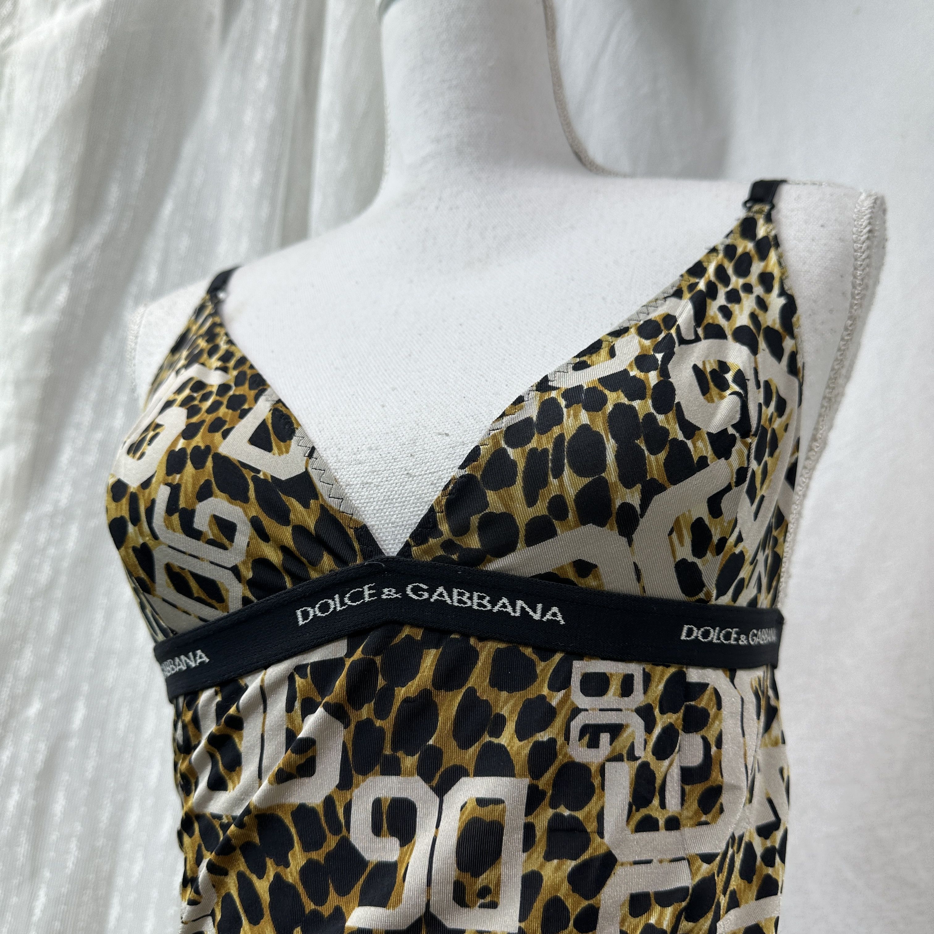 Vintage Avant Garde Old Money Dolce&Gabbana Cheetah Top Y2K