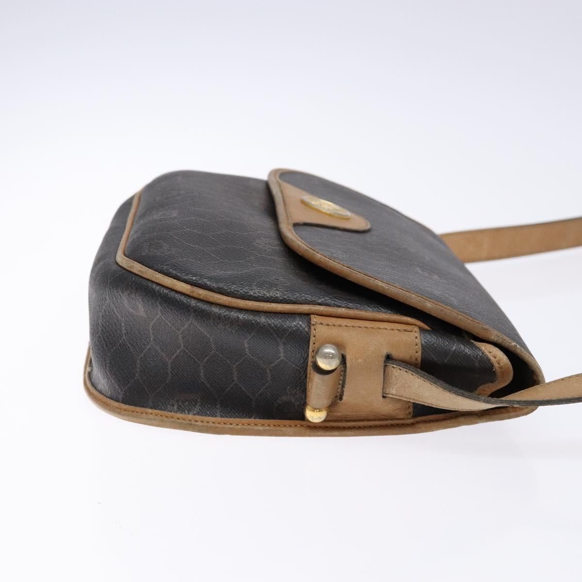 Dior DIOR Honeycomb Canvas Shoulder Bag Pvc Black Gold Size ONE SIZE - 5 Thumbnail