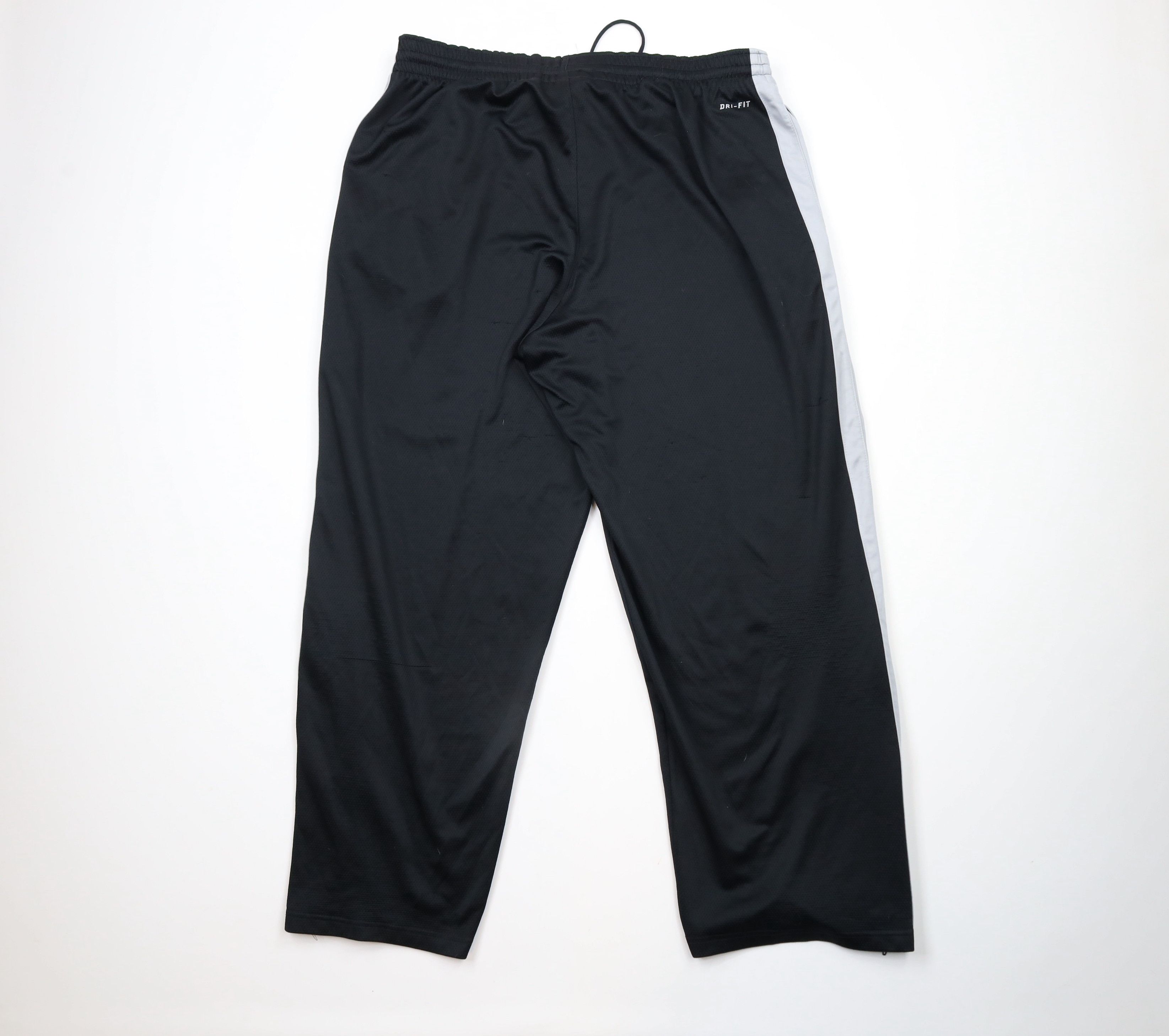 Nike × Vintage Vintage Nike Scott Mini Swoosh Wide Leg Sweatpants Black Size 40 - 10 Thumbnail