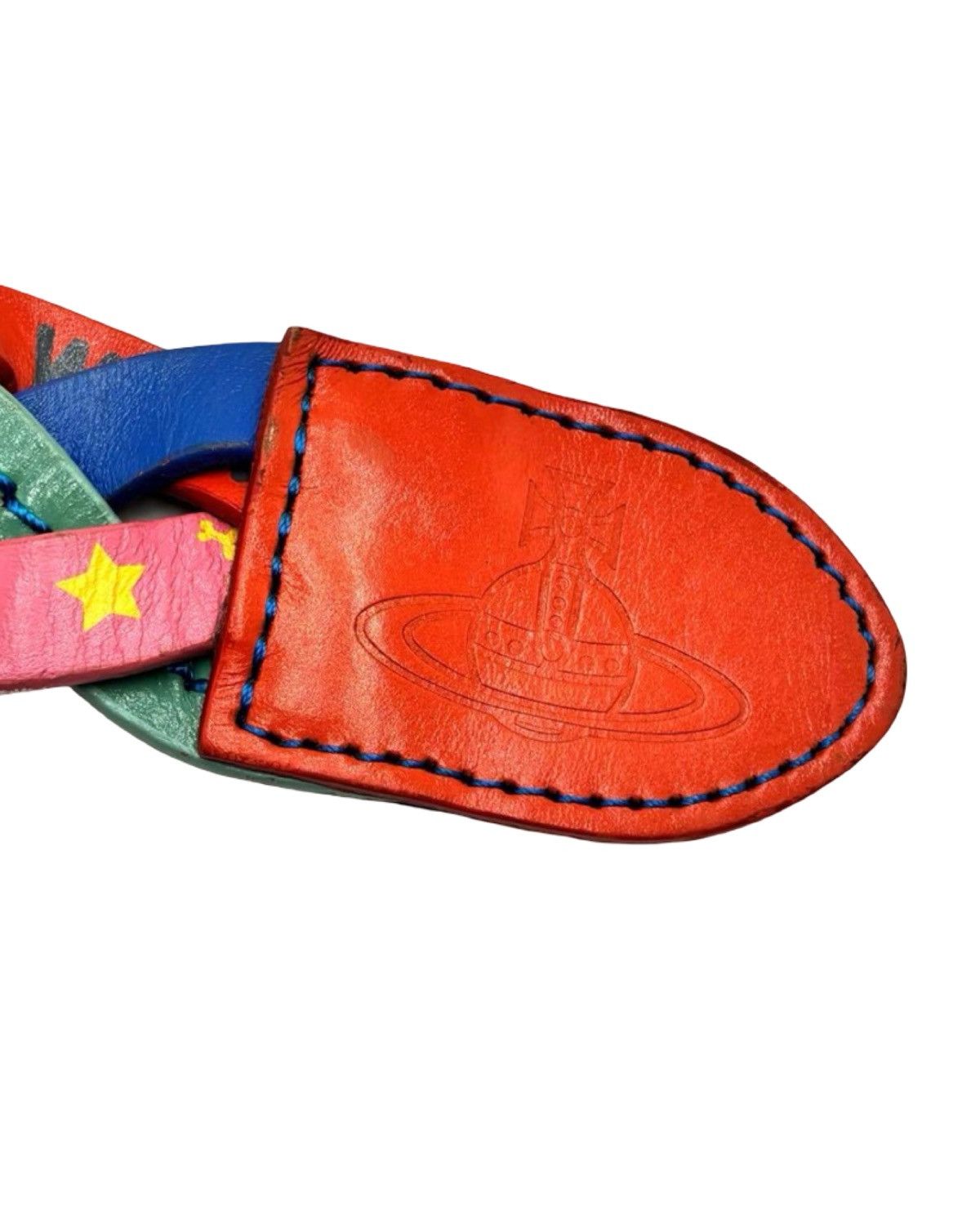 Vivienne Westwood Multi Color Braided Leather Belt Size ONE SIZE - 4 Thumbnail